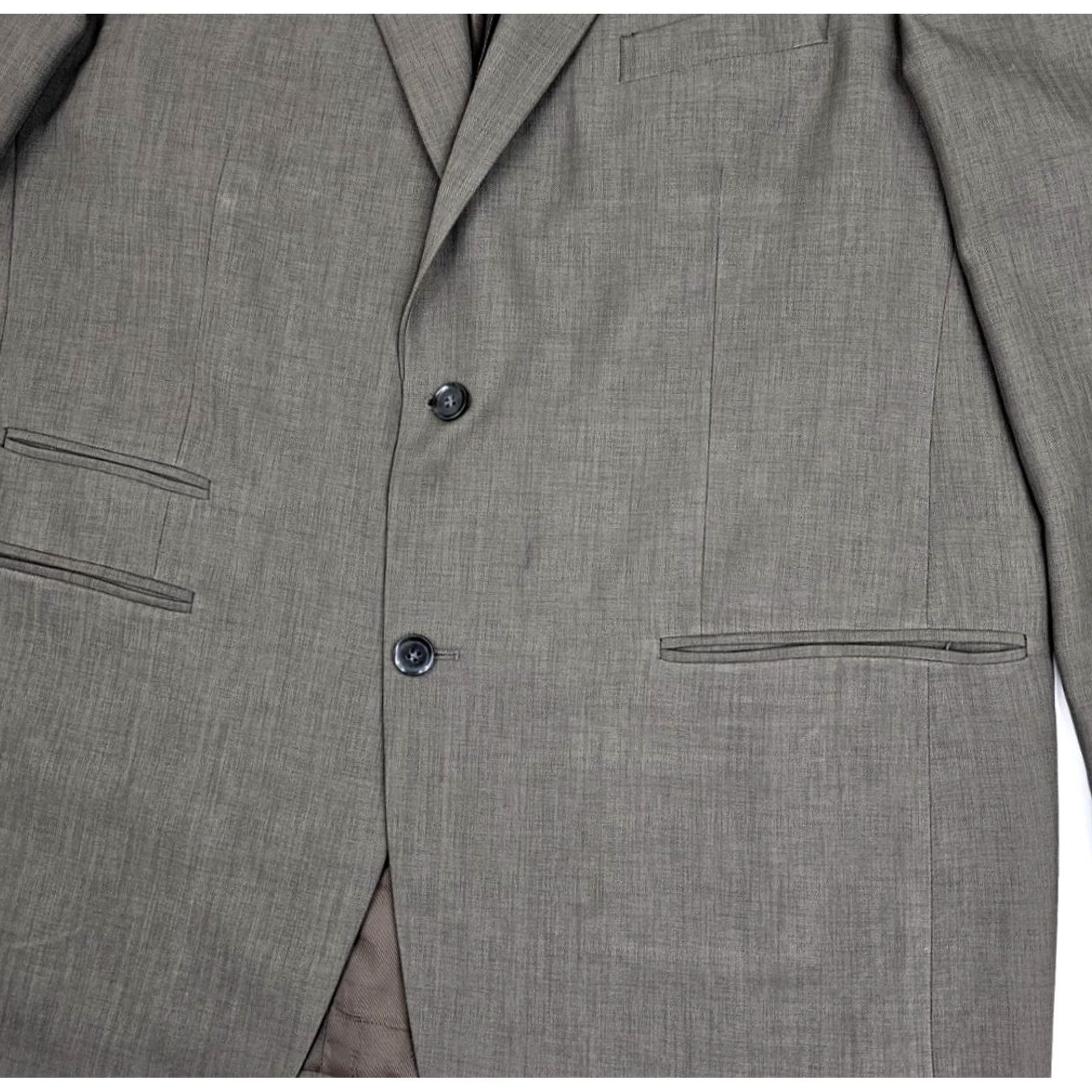 Vintage VINTAGE Steve Harvey Celebrity Edition Sultan Suit Men 48L / 42L Brown 2 Piece Inseam 29.5" | Navy? Size 48L - 3 Thumbnail
