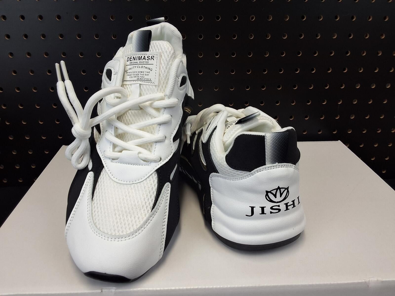 Other Jishi Stylish Black & White Athletic Sneakers - EU Size 41 Size ONE SIZE - 2 Thumbnail