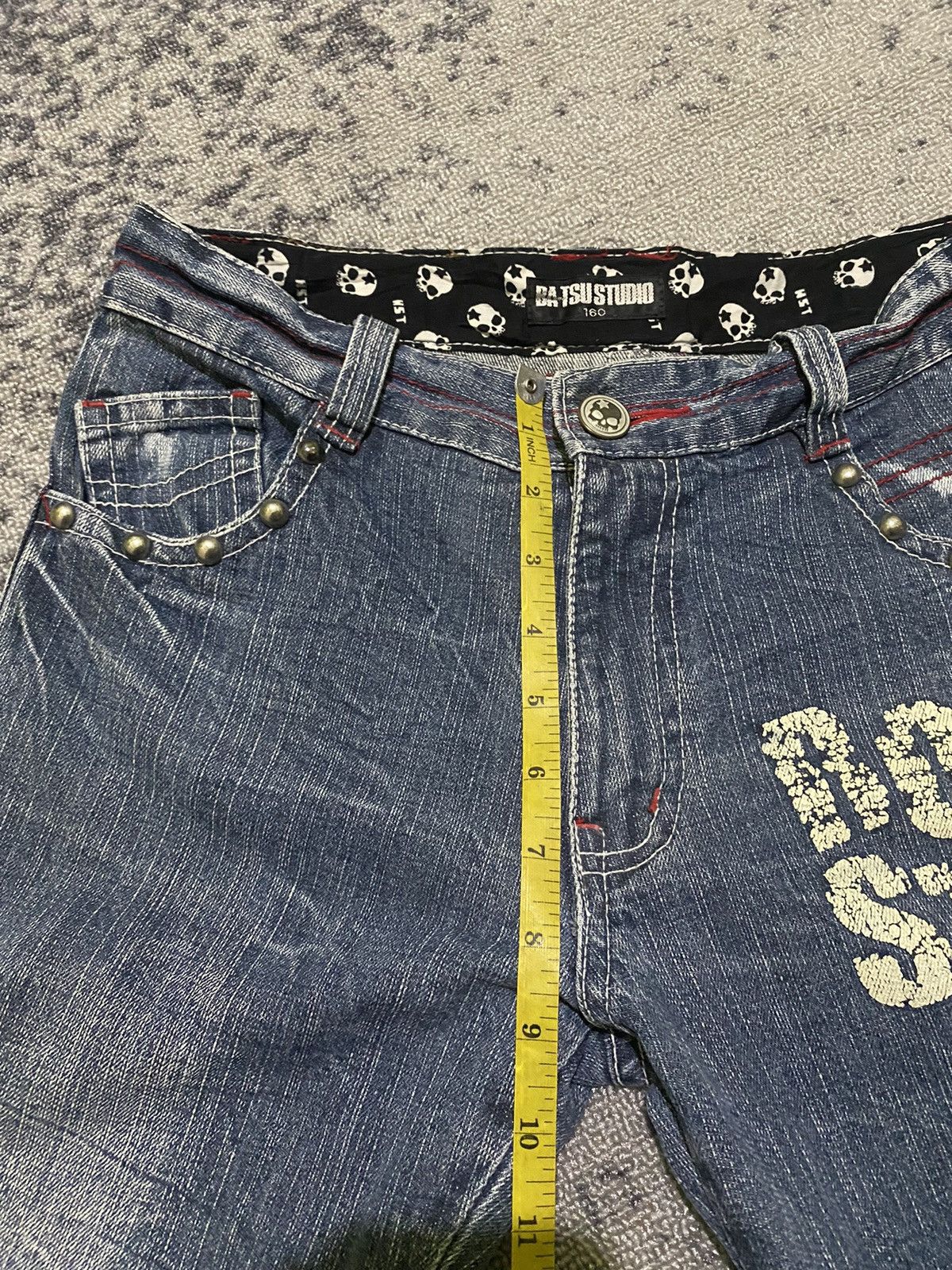 Hysteric Glamour × If Six Was Nine × Japanese Brand Y2k Ba-tsu studio studded ifsixwasnine bootcut jeans Size US 29 - 15 Thumbnail