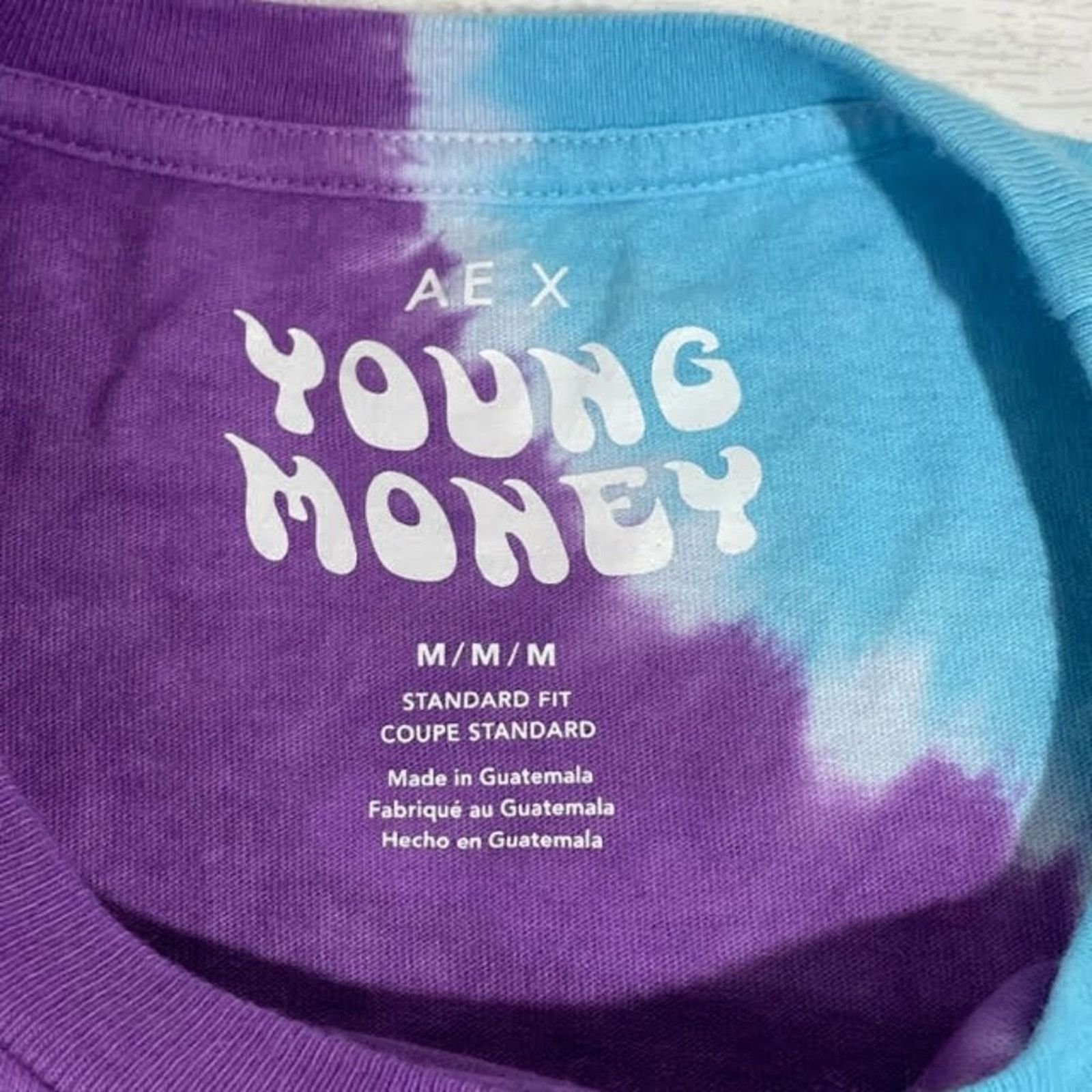 American Eagle Outfitters American Eagle X Young Money Purple Red Tie Dye T-Shirt Size M / US 6-8 / IT 42-44 - 4 Thumbnail