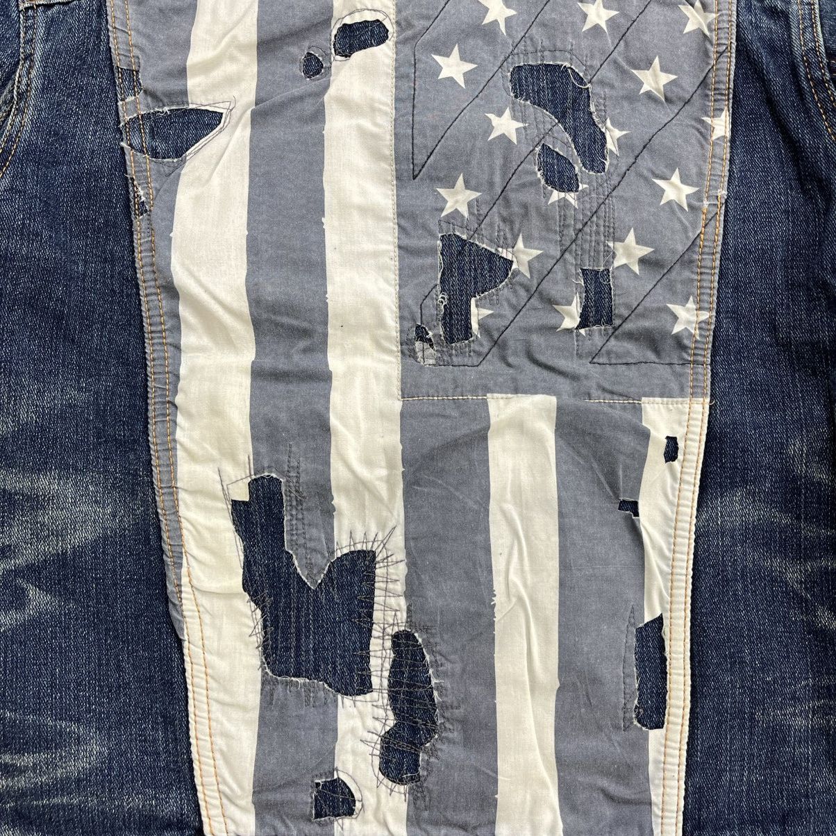Denim & Supply Ralph Lauren Denim & Supply Ralph Lauren Distressed America Denim Jacket Size US M / EU 48-50 / 2 - 3 Thumbnail