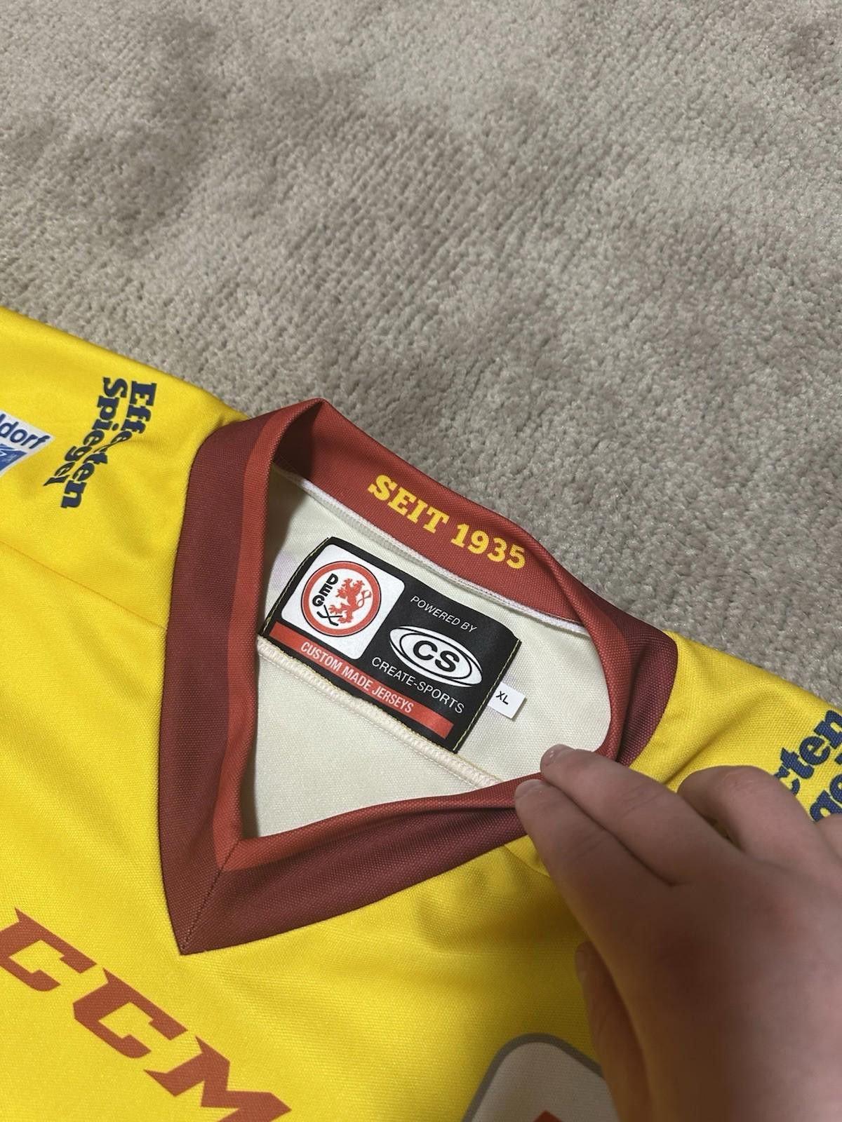 Ccm Düsseldorfer EG CCM Hockey Jersey Germany NEHRING #22 Sz XL Size US XL / EU 56 / 4 - 6 Thumbnail