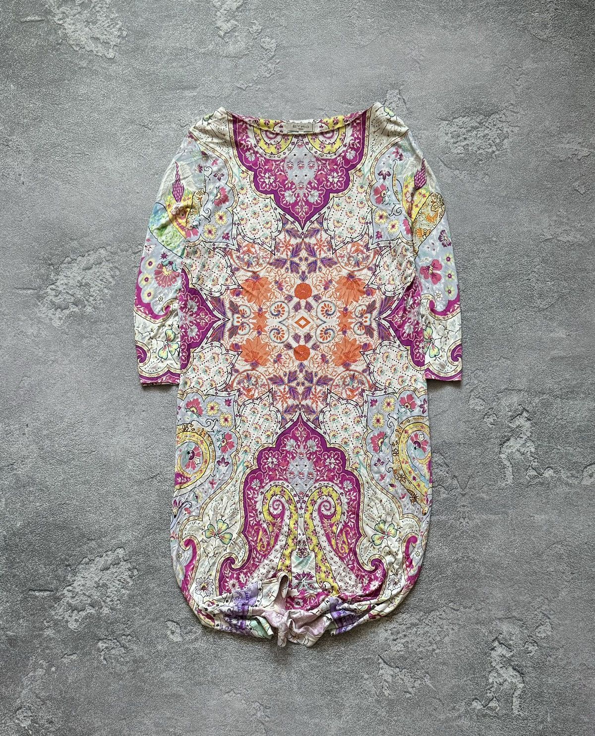 Etro Etro 44IT all printed flowers 🌺 long dress / long sleeve Size M / US 6-8 / IT 42-44 - 1 Thumbnail