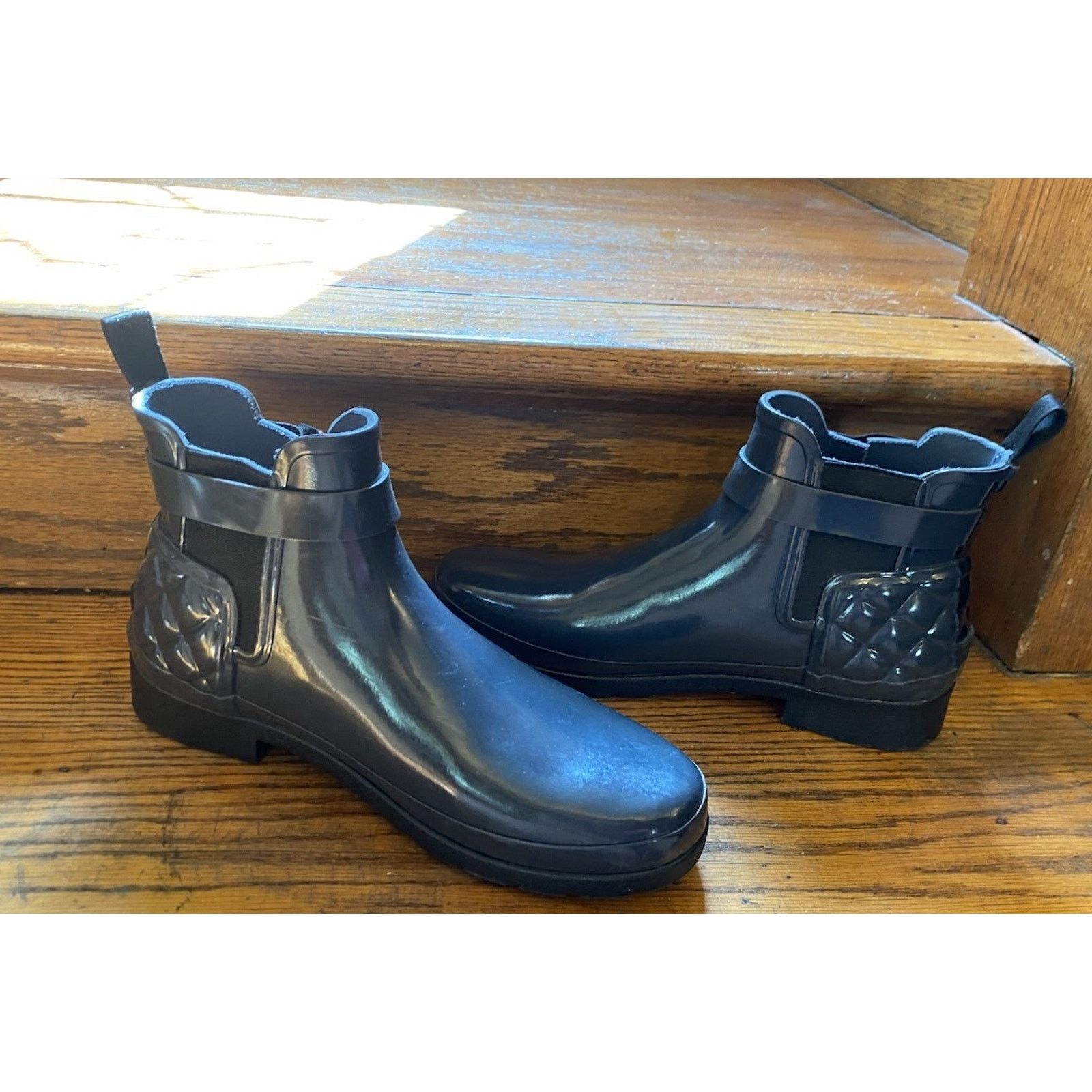 Hunter Hunter Refined Quilted Gloss Chelsea Rain Boots Women’s 10 Size US 10 / IT 40 - 5 Thumbnail