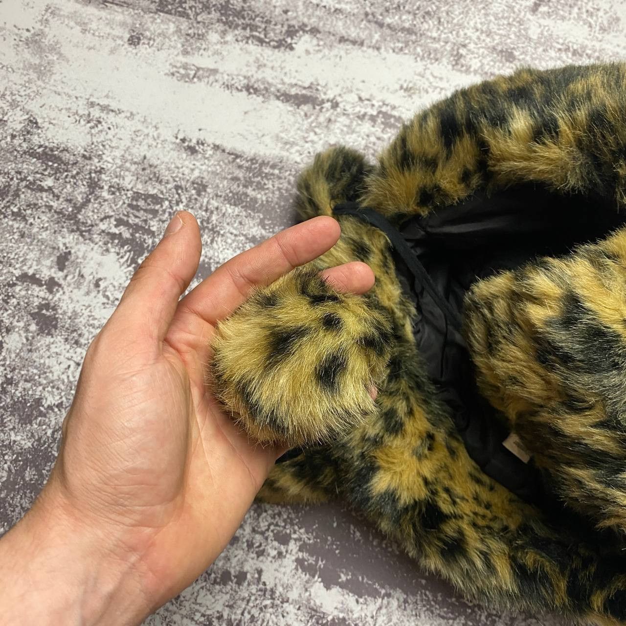 Japanese Brand Ushanka Trapper Hat Furry Mohair Fuzzy Fur Hat Y2K Leopard Size ONE SIZE - 6 Thumbnail