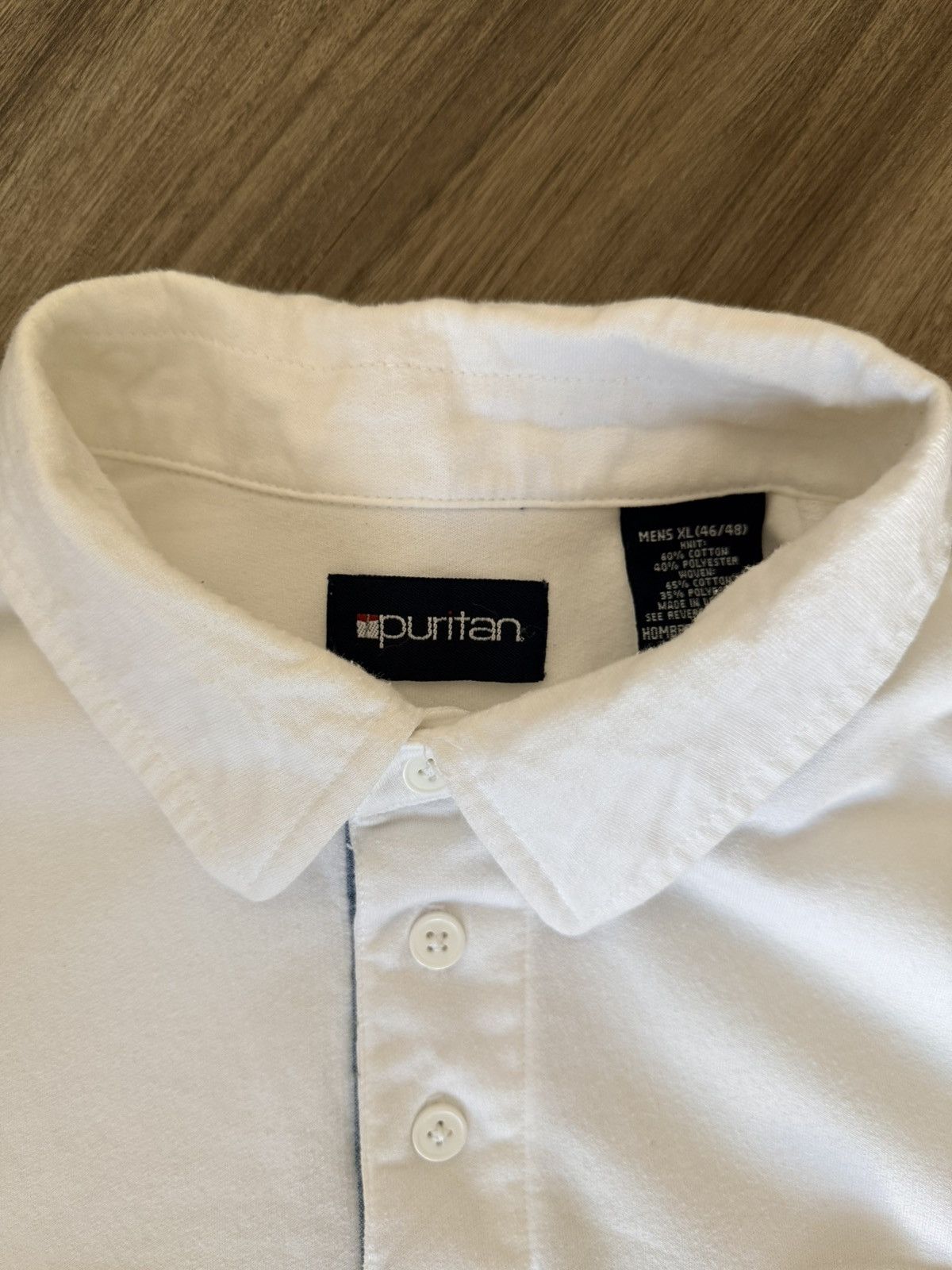 Puritan Vintage Puritan pullover polo shirt Size US XL / EU 56 / 4 - 3 Thumbnail