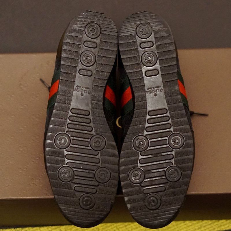 Gucci Gucci Black Mesh Sports Sneakers - Size US 6.5 / EU 39-40 - 4 Thumbnail