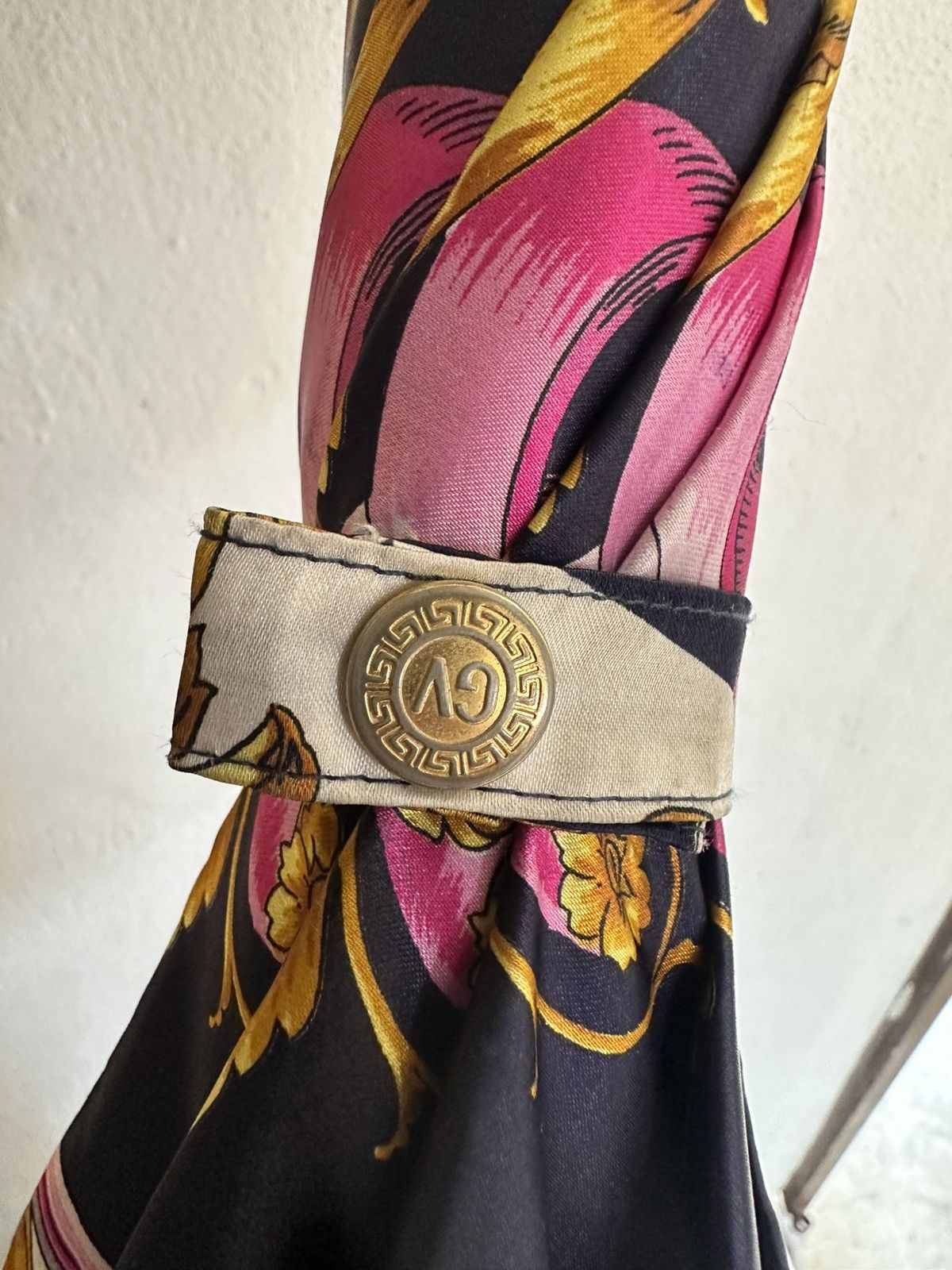 Versace Gianni Versace black and gold umbrella Size ONE SIZE - 5 Thumbnail