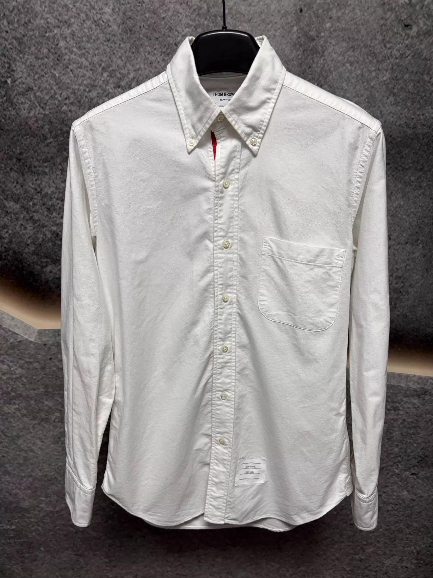 Thom Browne Thom Browne White Long-Sleeve Shirt Size 2 Size US M / EU 48-50 / 2 - 1 Thumbnail