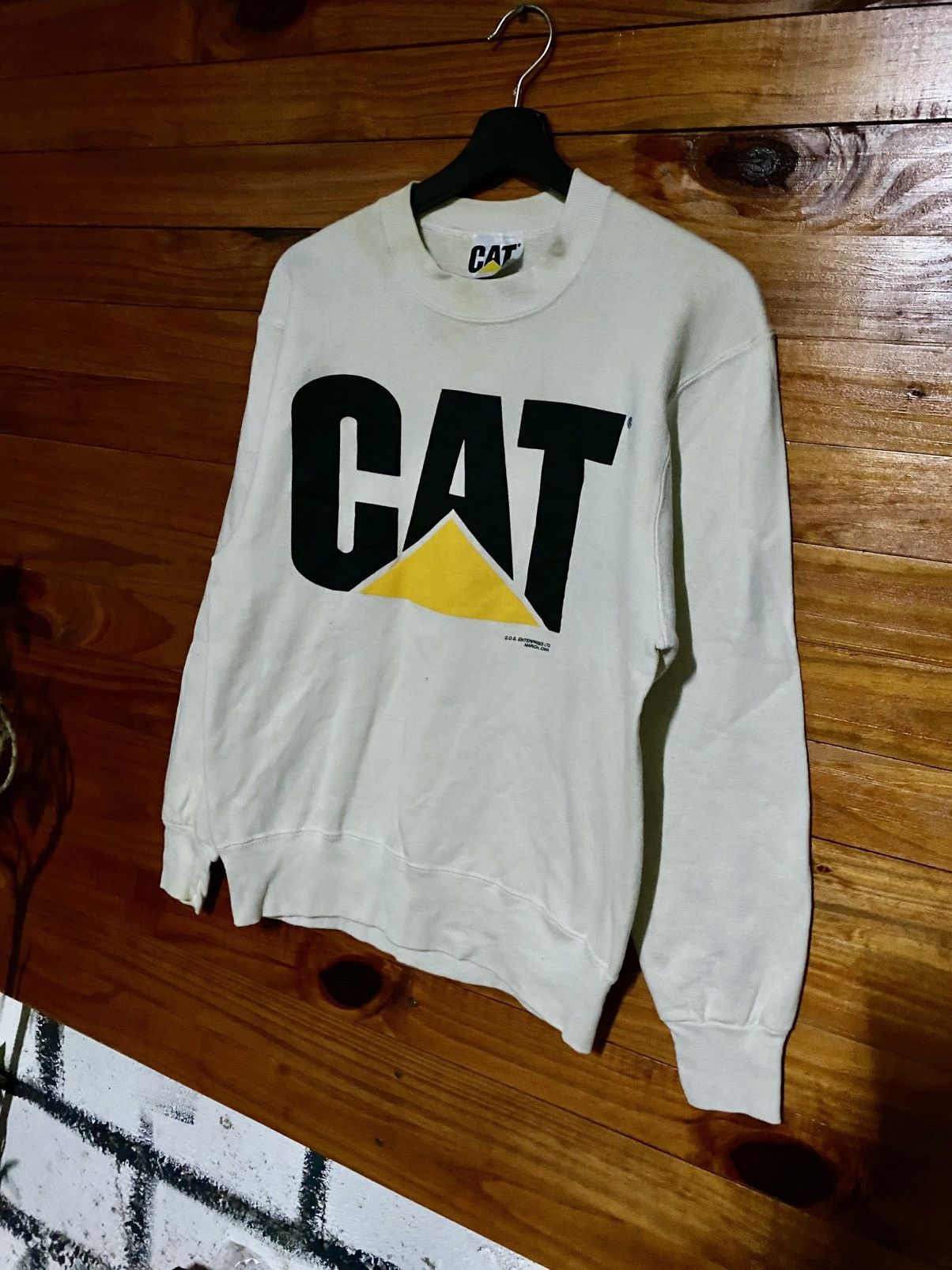 Caterpillar Vintage 1990s CAT Caterpillar Crewneck Sweatshirt Made In Us Size US S / EU 44-46 / 1 - 4 Thumbnail