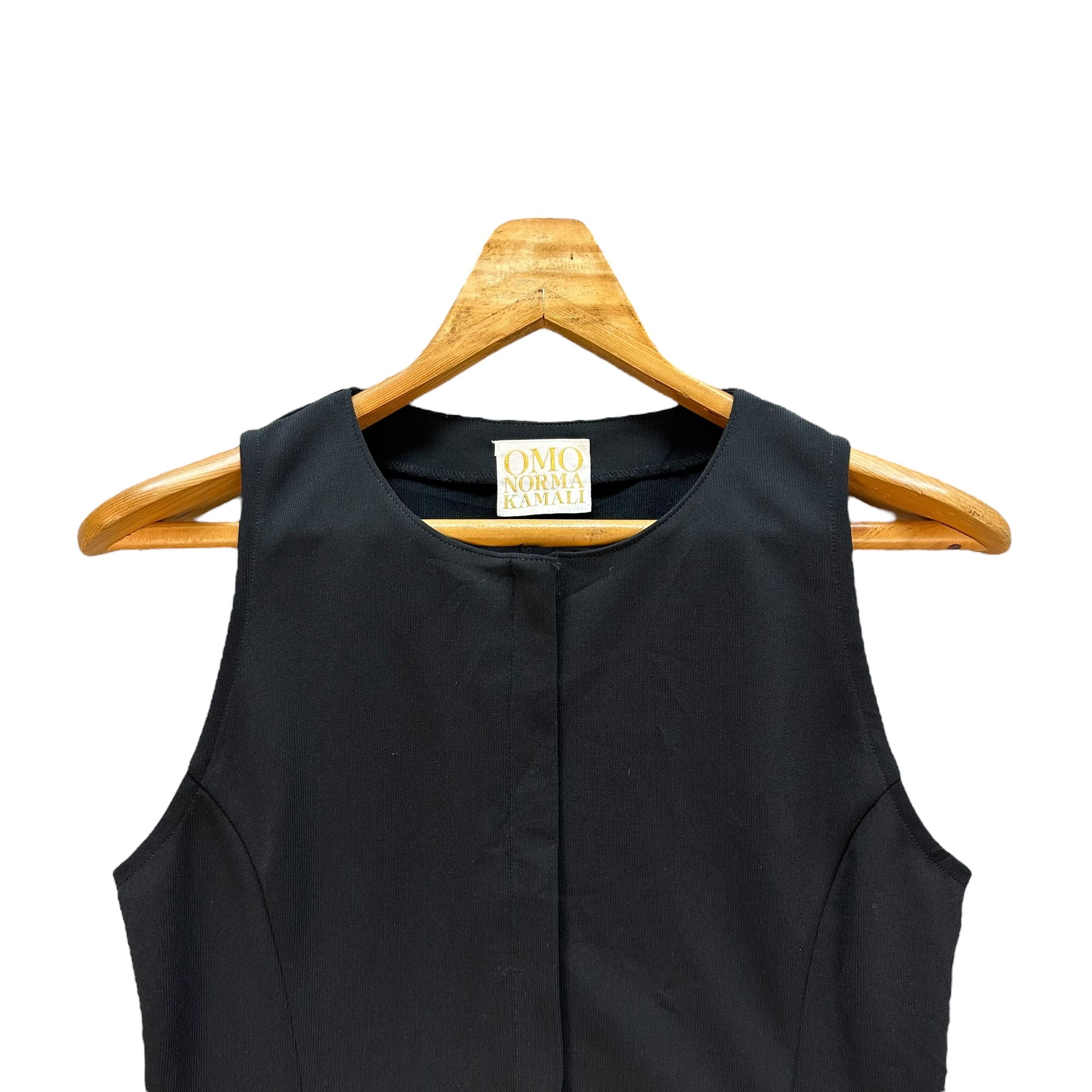 Norma Kamali OMO NORMA KAMALI Sleeveless Blouse #1493-A62 Size S / US 4 / IT 40 - 2 Thumbnail