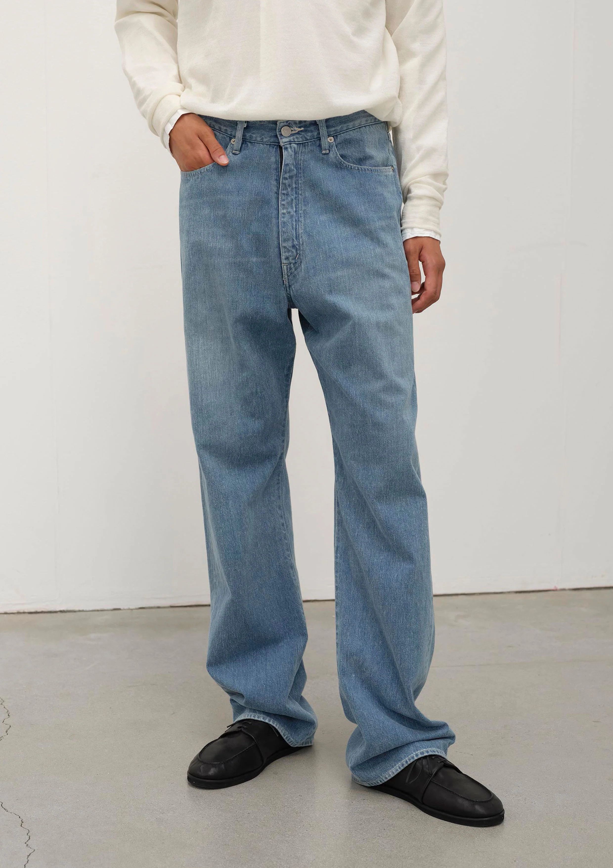 Auralee auralee SS24 Selvedge Faded Light Denim Pants | Grailed