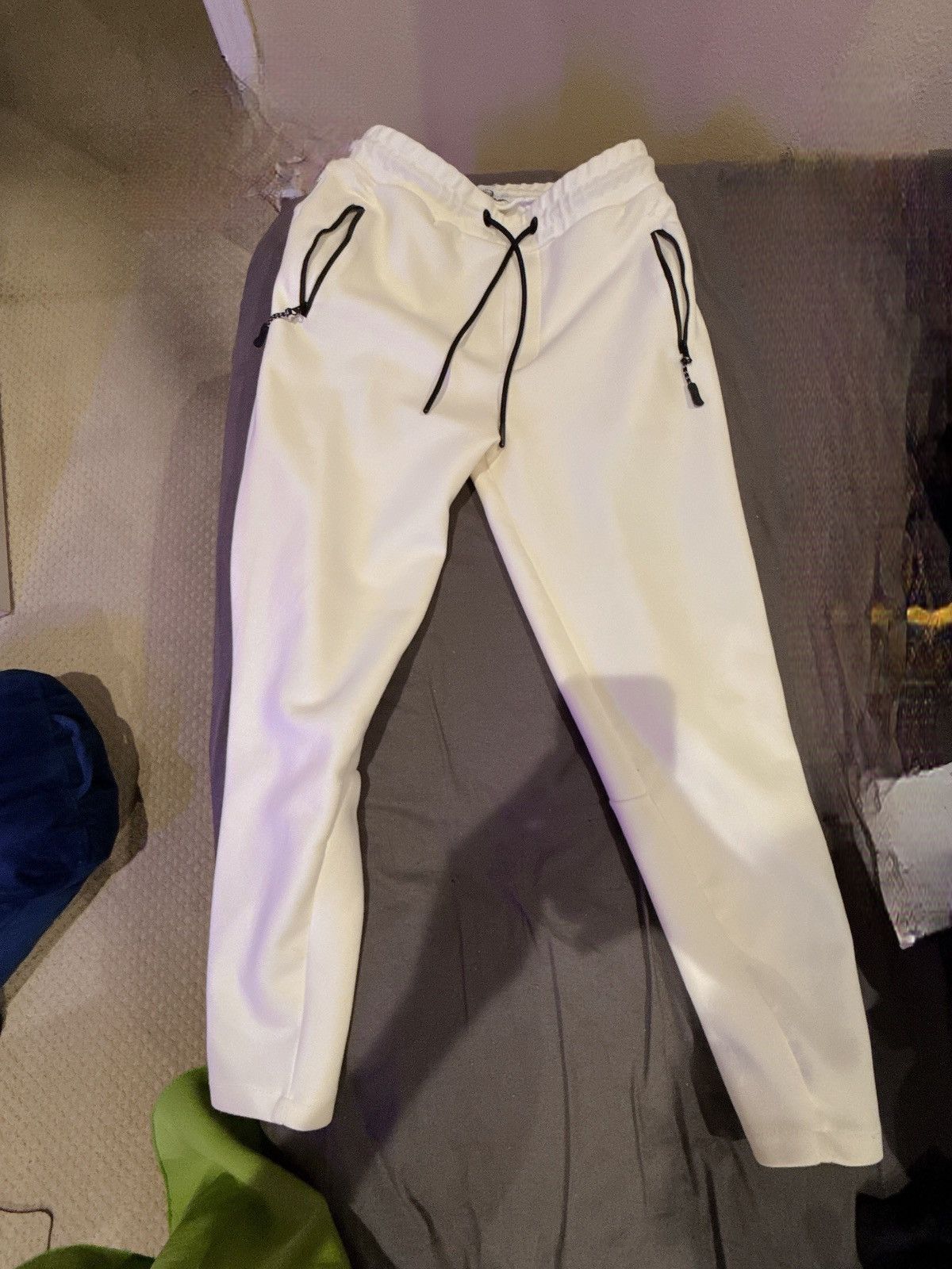 Zara zara sweatpants white small Size US 30 / EU 46 - 1 Thumbnail