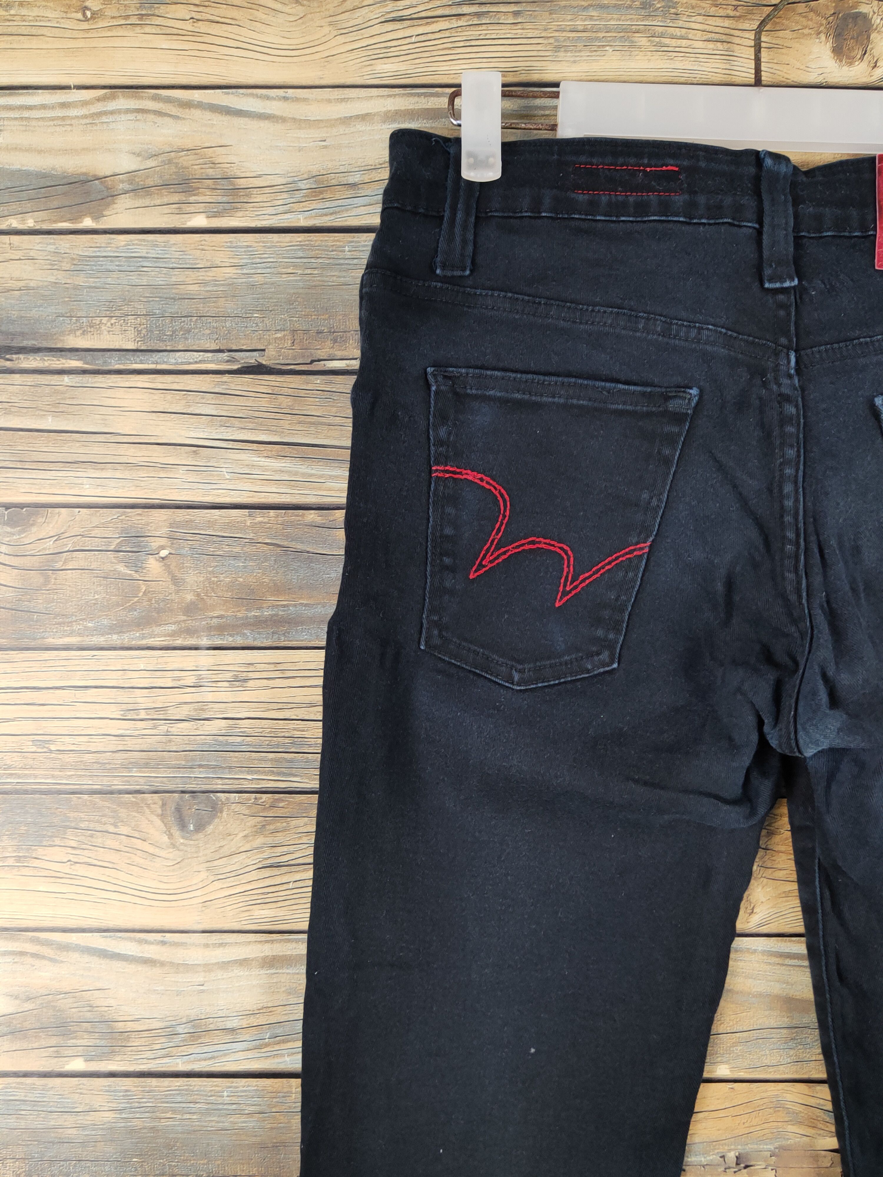 Edwin Edwin Black Distressed Ripped denim Jeans #W1501 Size US 30 / EU 46 - 8 Thumbnail