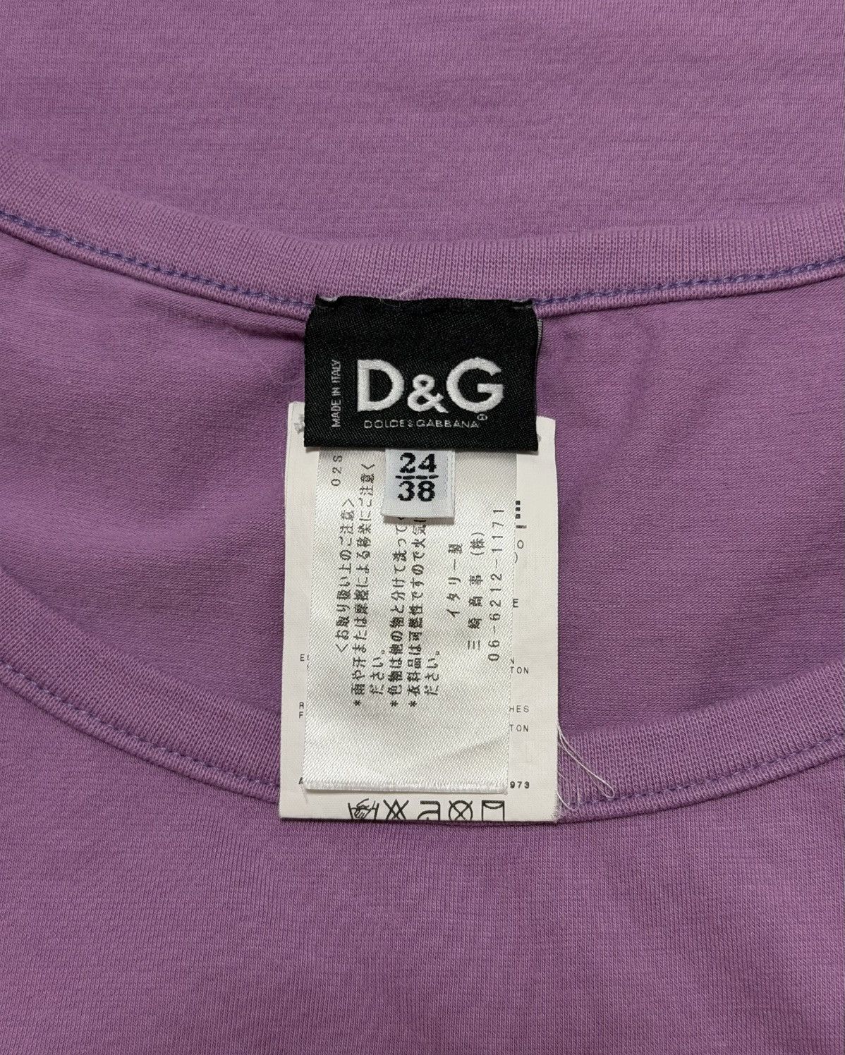 Dolce & Gabbana D&G S/S 2002 “Glamour” Graphic Frill Sleeve T-Shirt Size XS / US 0-2 / IT 36-38 - 5 Thumbnail