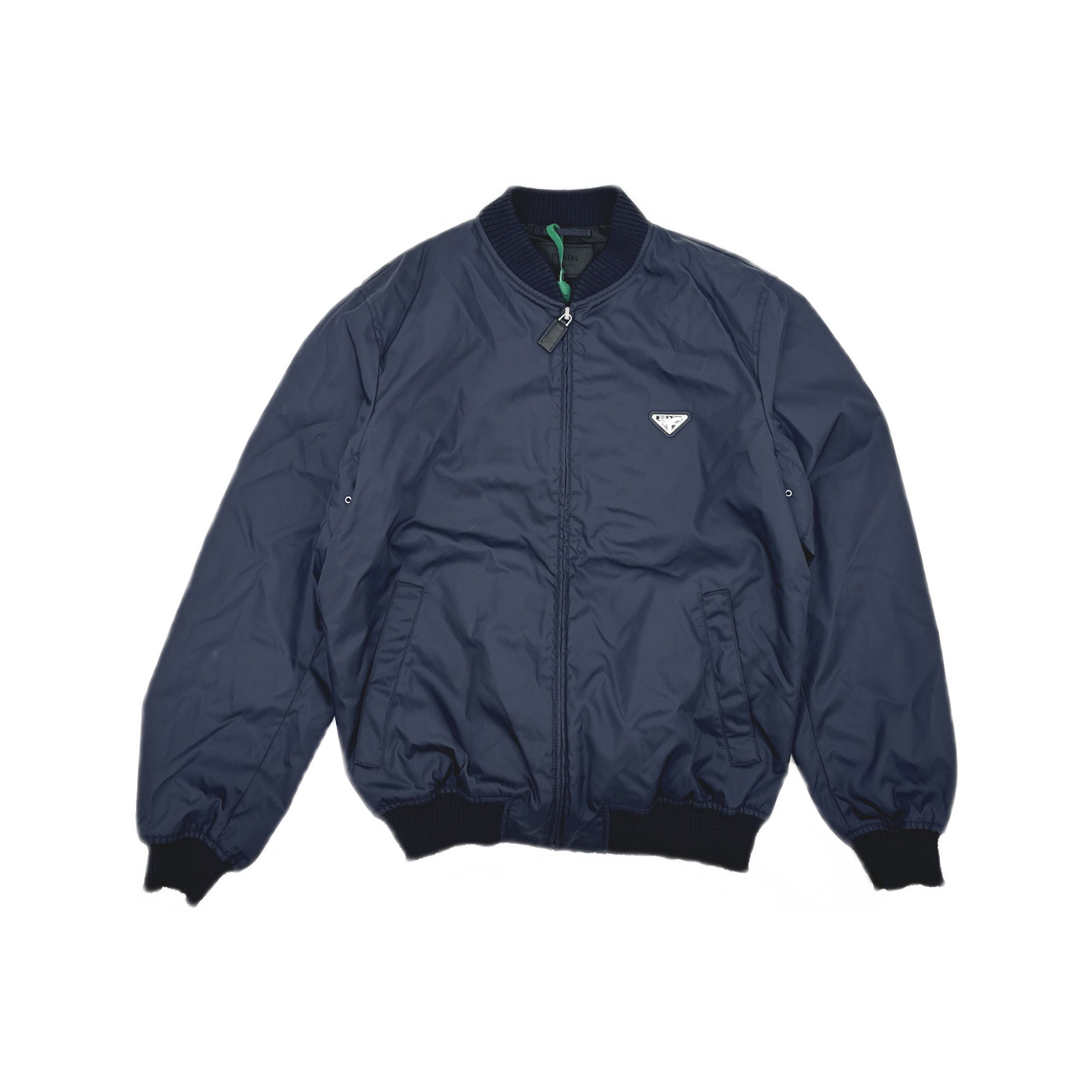 Prada PRADA Logo Plaque Re-Nylon Bomber Jacket Size L Size US L / EU 52-54 / 3 - 1 Thumbnail