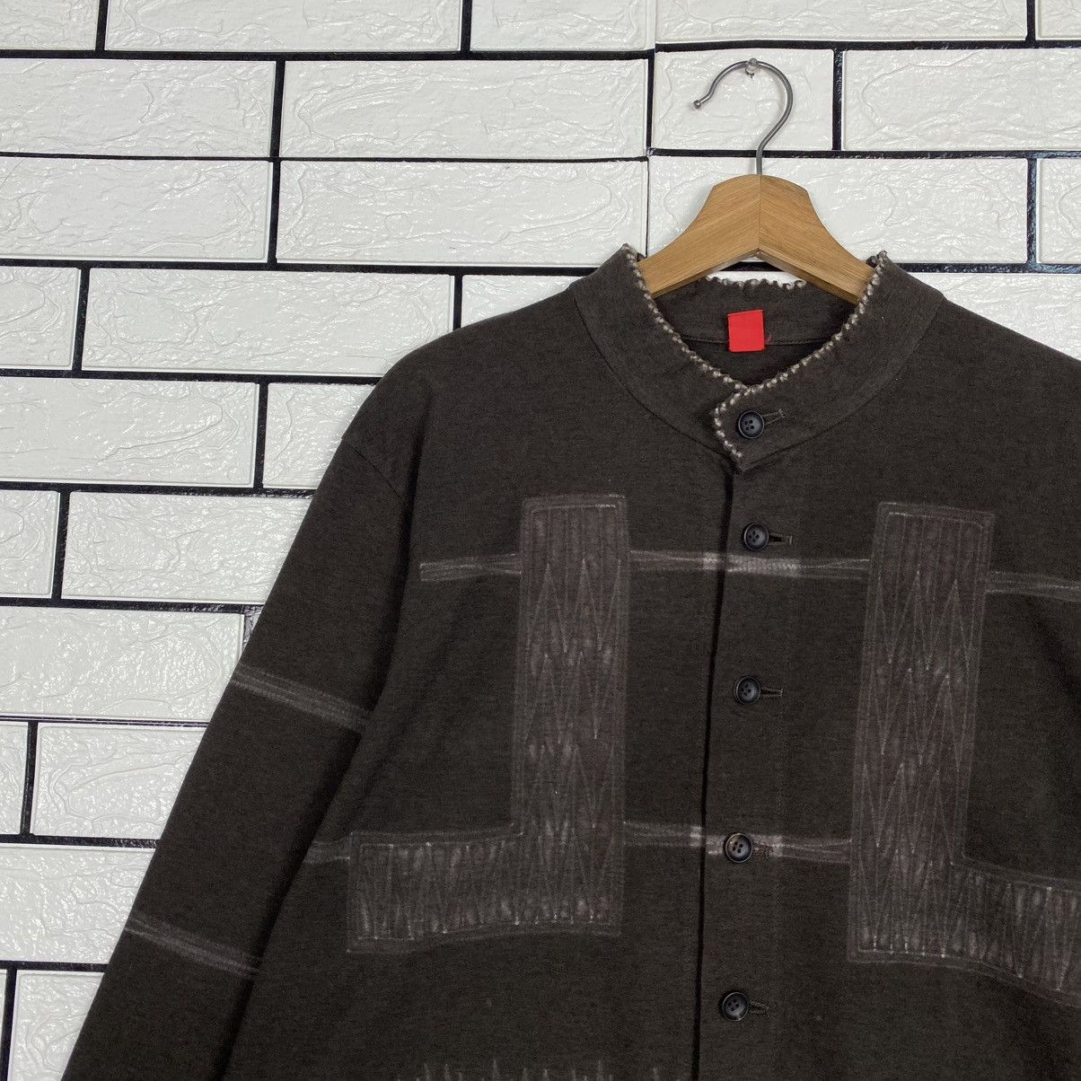 Issey Miyake 🔥VINTAGE MANDARIN JACKET PATCHWORK HEART HAAT ISSEY MIYAKE Size US M / EU 48-50 / 2 - 7 Thumbnail