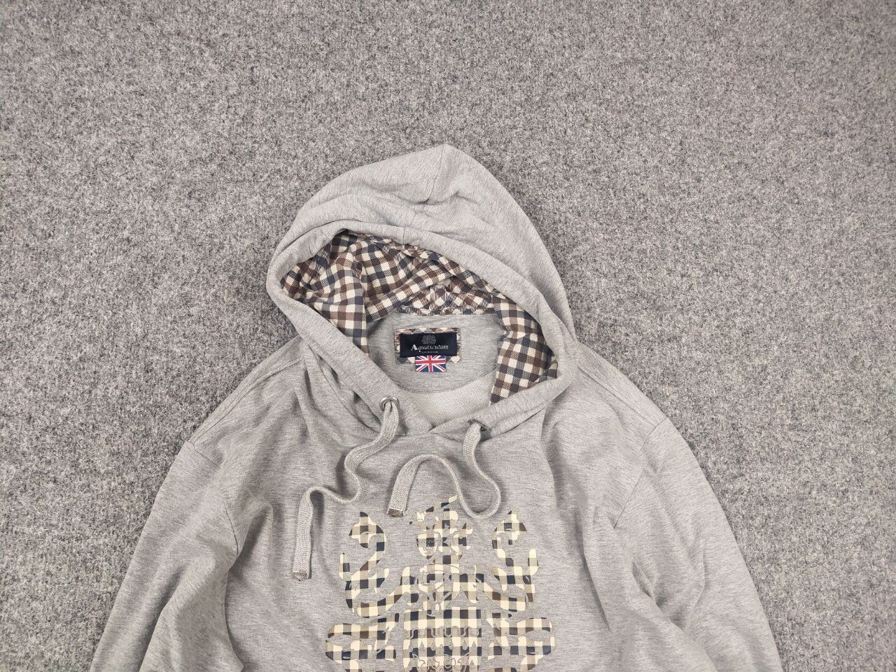 Aquascutum Aquascutum England Logo Gray Mens Hoodie Size US L / EU 52-54 / 3 - 4 Thumbnail