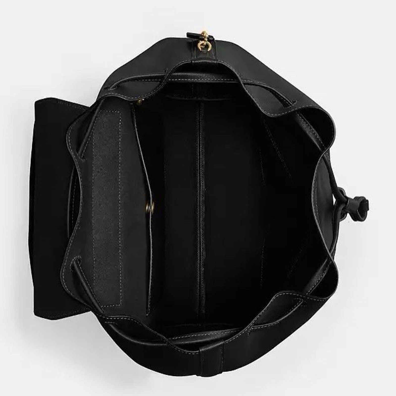 Coach NWT COACH Crosby Backpack Bag Brass/Black leather CY279 Size ONE SIZE - 11 Thumbnail