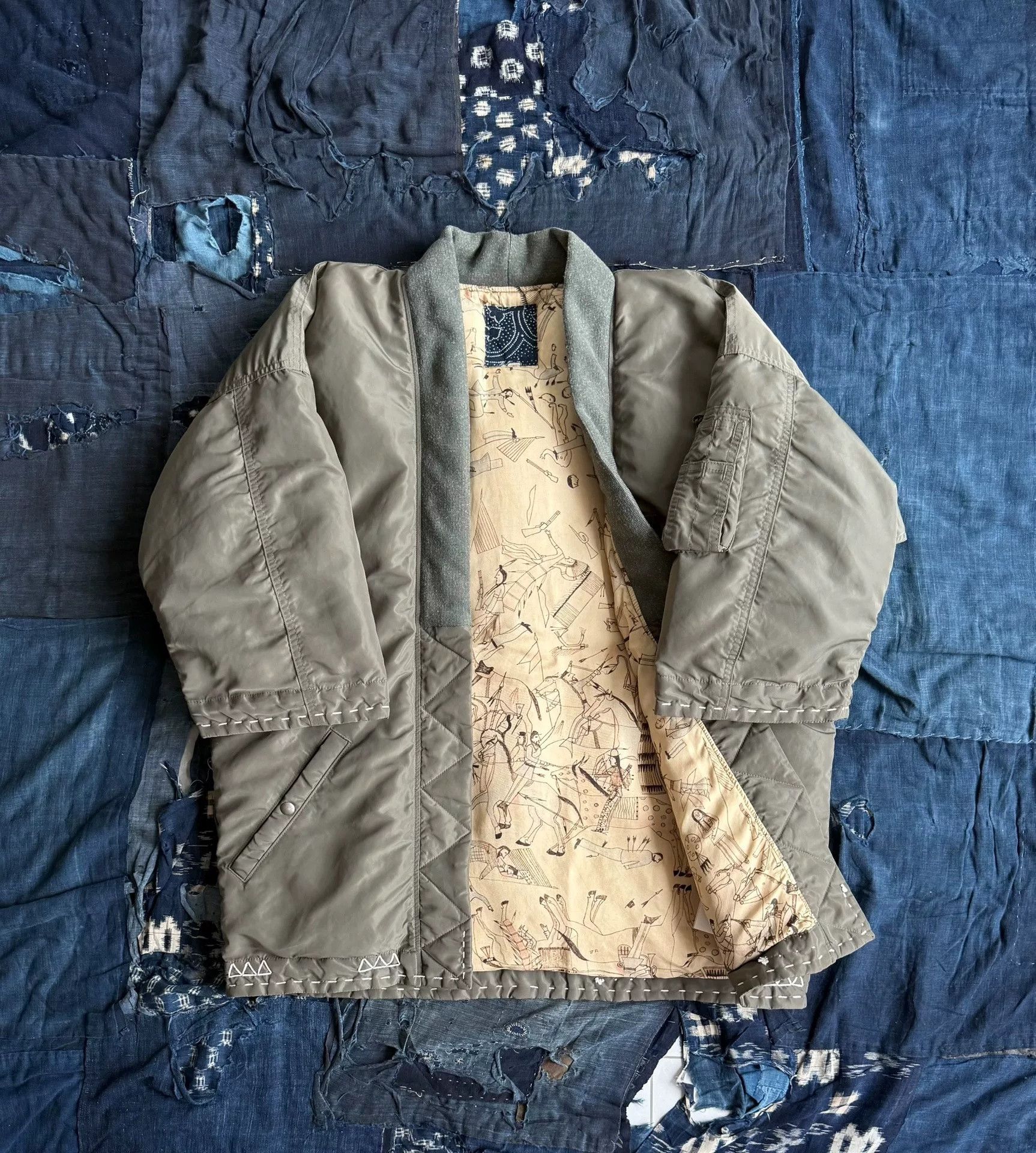 Visvim VISVIM SANJURO Kimono Down Jacket Size US S / EU 44-46 / 1 - 2 Thumbnail
