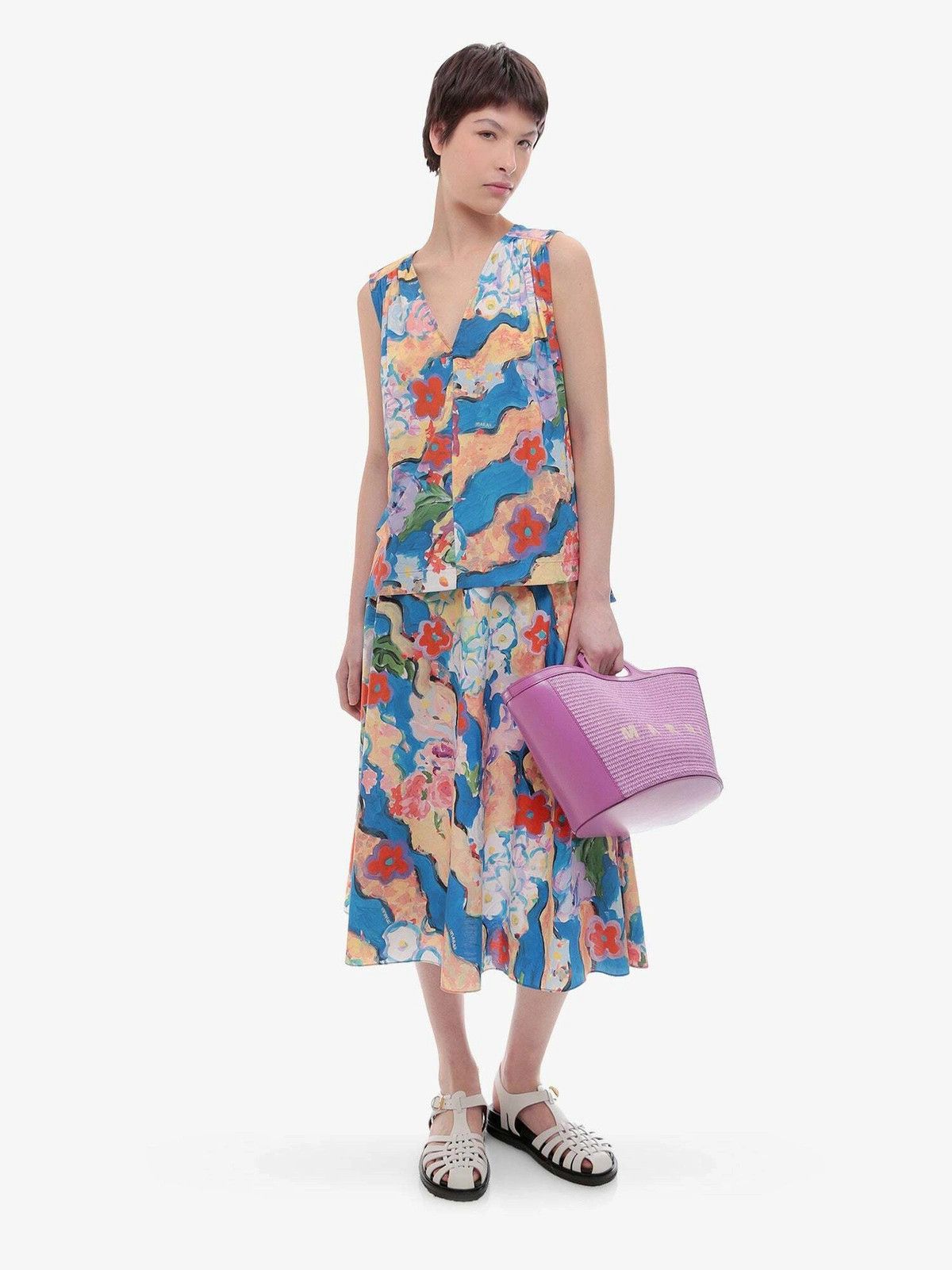 Marni o1y1125 Blouse in Multicolor Size XS / US 0-2 / IT 36-38 - 5 Thumbnail