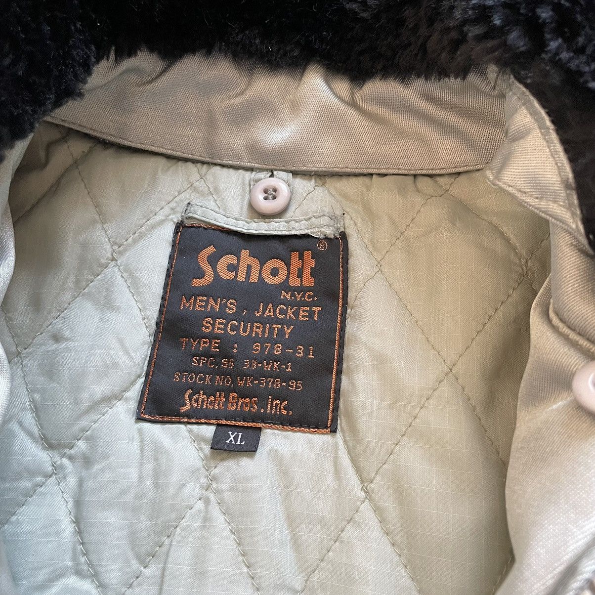 Schott Schott army type u b3 flyer coat JACKET BOMBER parka n2b fur Size US XL / EU 56 / 4 - 2 Thumbnail