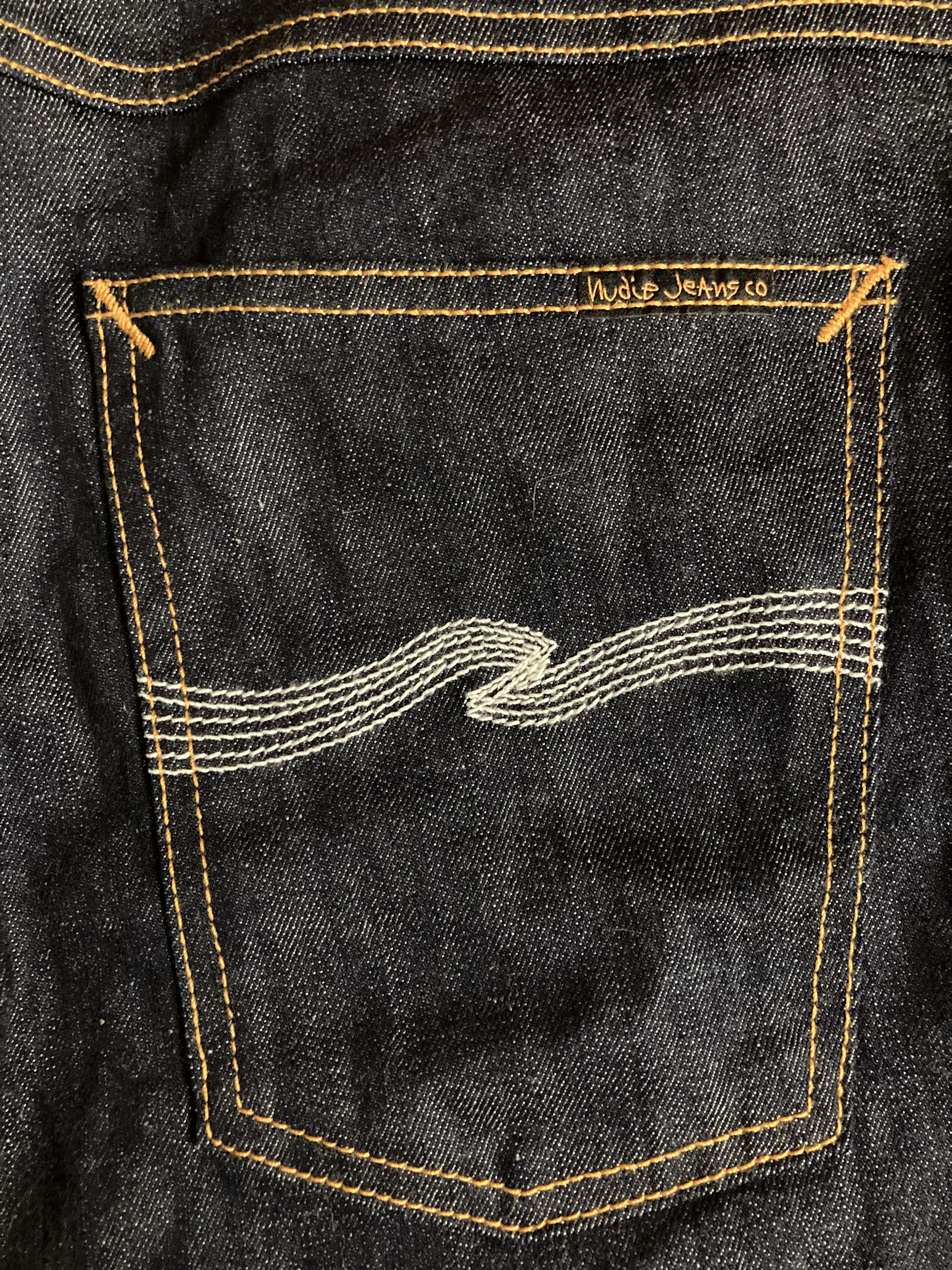 Nudie Jeans Nudie Jeans Thinn Finn Organic Dry Denim Ecru Jeans Size US 31 - 8 Thumbnail