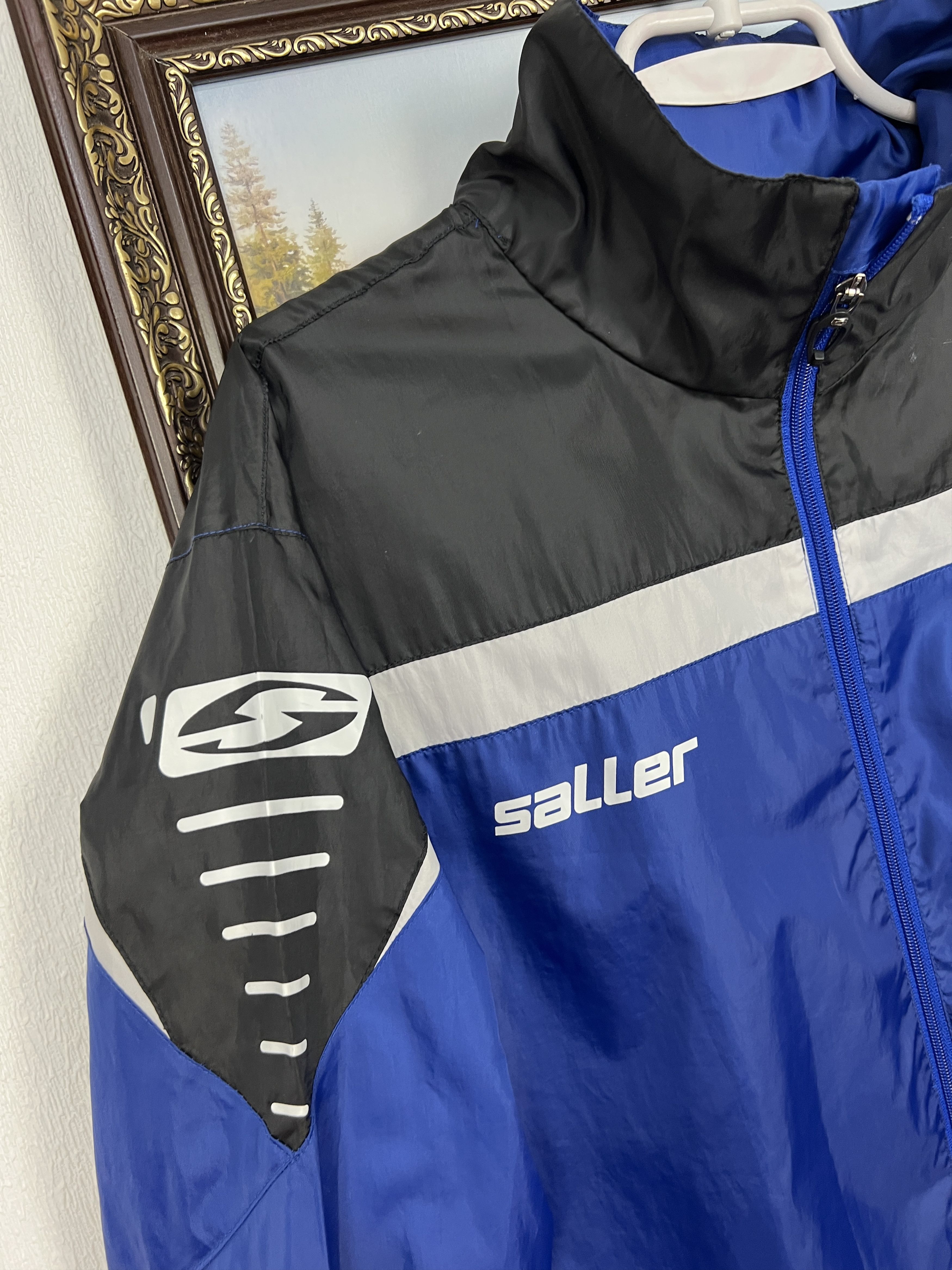 Vintage Vintage Saller Arminia Bielefeld Football Jacket Soccer Size US M / EU 48-50 / 2 - 4 Thumbnail