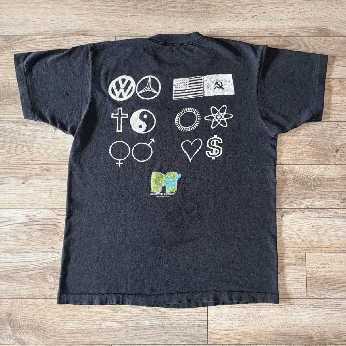 Mtv 90s MTV fractal tee shirt Rare Size US XL / EU 56 / 4 - 1 Thumbnail