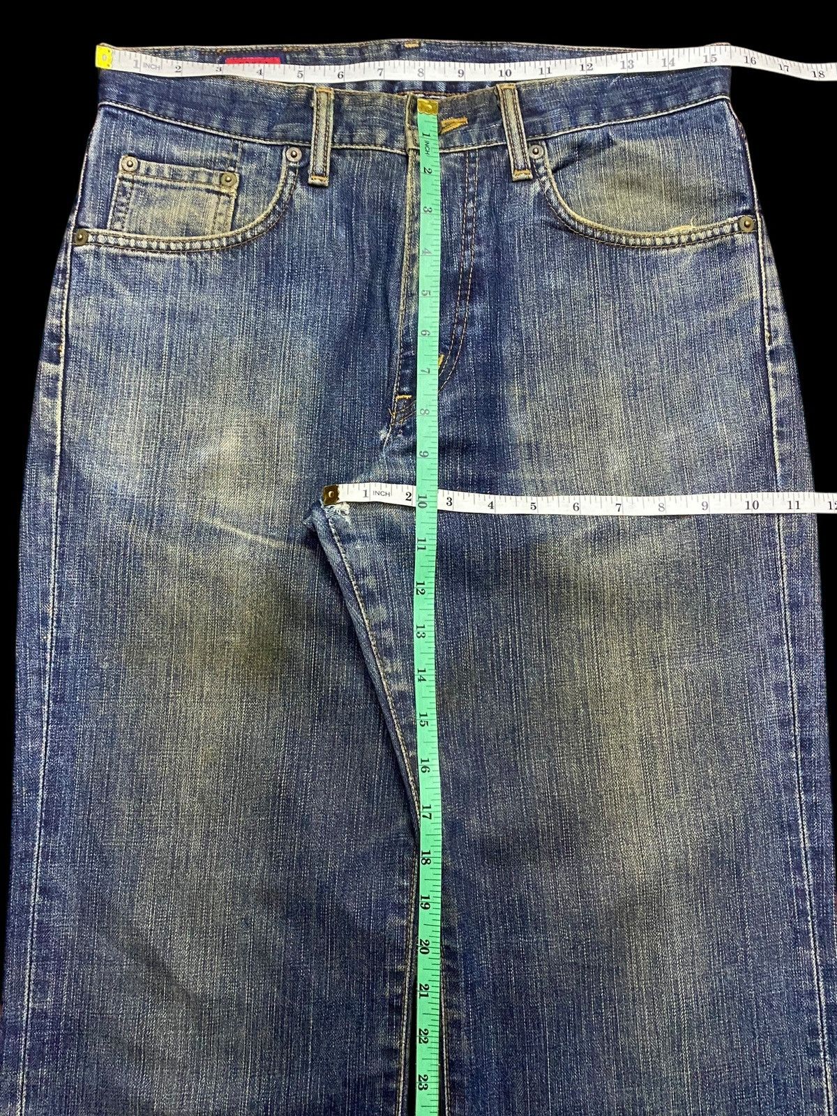 Edwin Japanese Brand Edwin Regular Mud Wash Distressed Jeans Size US 31 - 17 Thumbnail