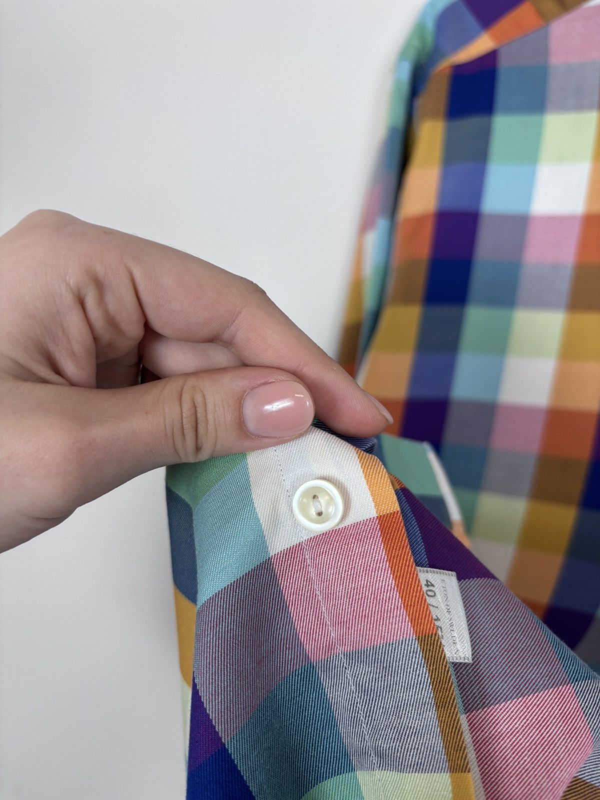 Eton Eton Men’s Slim Fit Multicolor Check Long Sleeve Shirt Size US M / EU 48-50 / 2 - 17 Thumbnail
