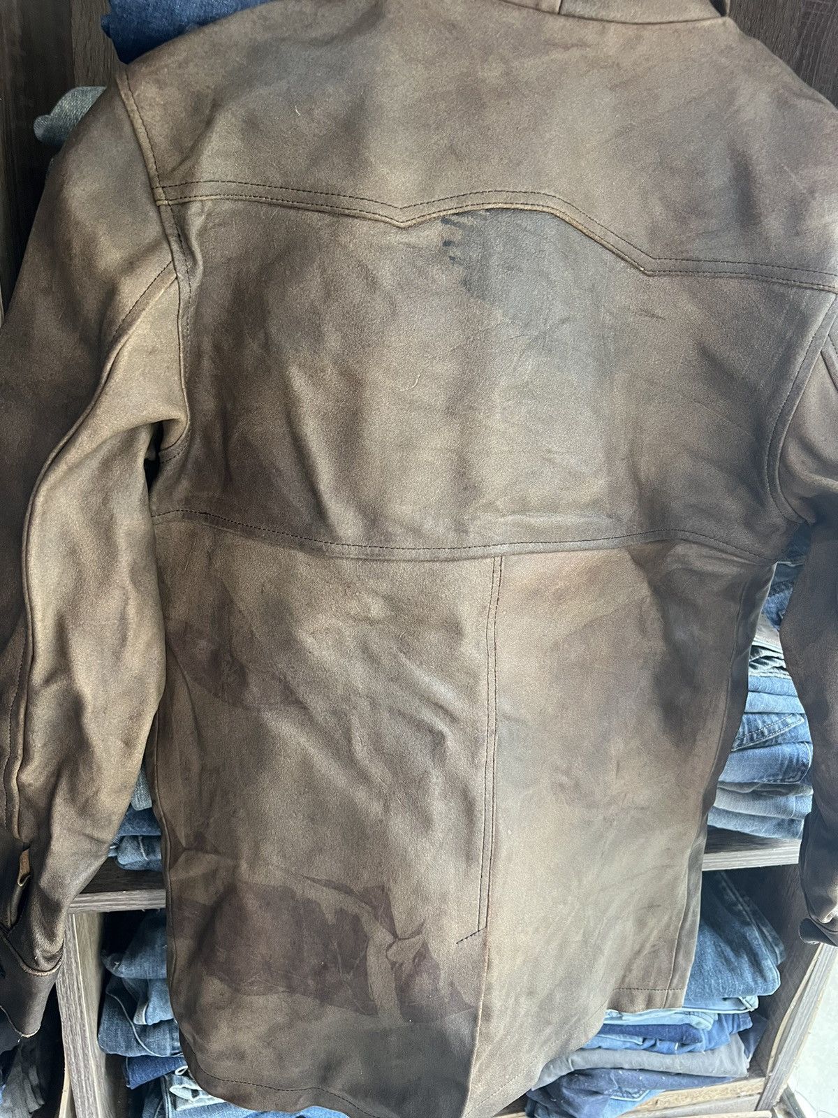Leather 🔥Unbrand Genuine Leather Button Jacket Size US S / EU 44-46 / 1 - 11 Thumbnail