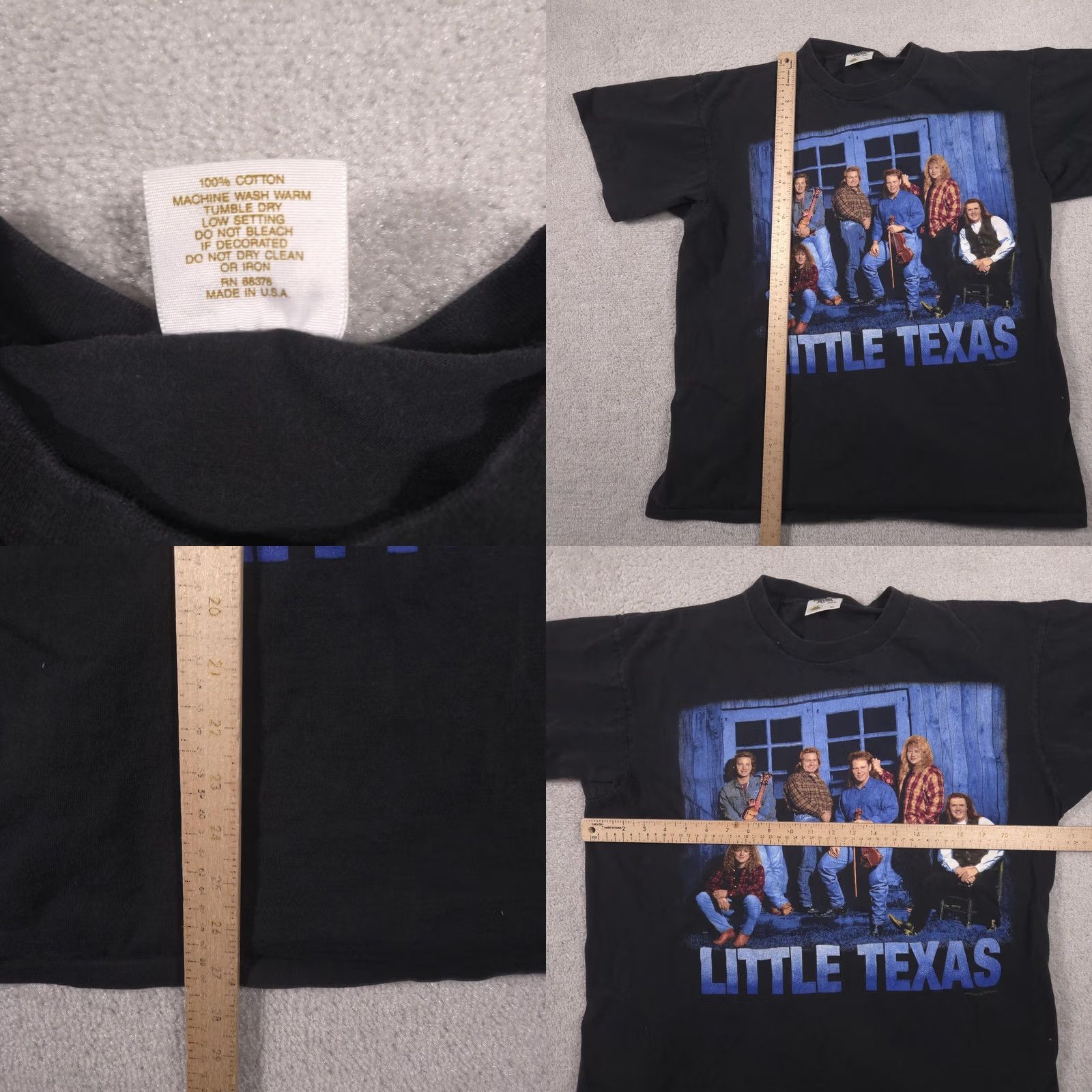 Vintage VINTAGE Little Texas Shirt Mens XL Black 90s Tour Concert TN River Brand Tennessee River Shirt Mens XL Black 90s Size US XL / EU 56 / 4 - 8 Thumbnail