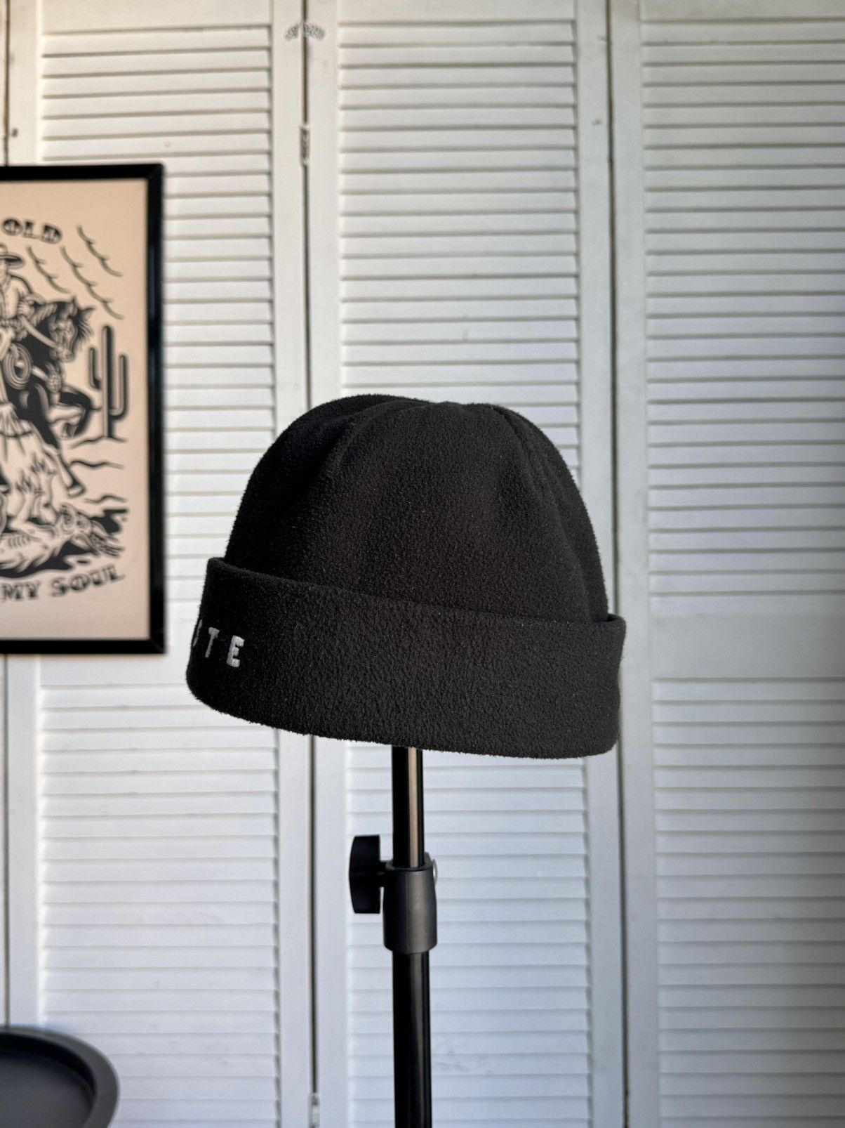 Lacoste Vintage Lacoste Beanie Fleece Hat Black Big Logo Size ONE SIZE - 14 Thumbnail