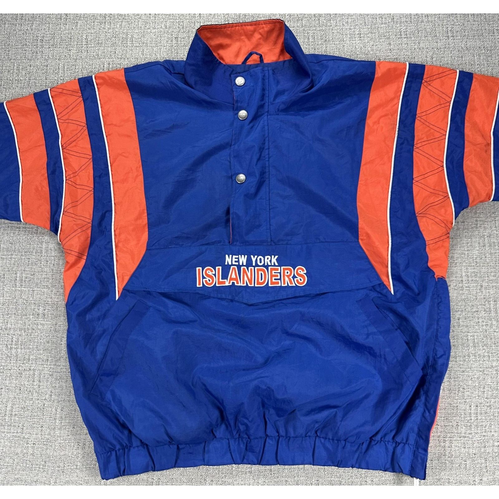 Starter New York Islanders Jacket Sz XL 1/2 Zip Starter Pullover Size US XL / EU 56 / 4 - 13 Thumbnail