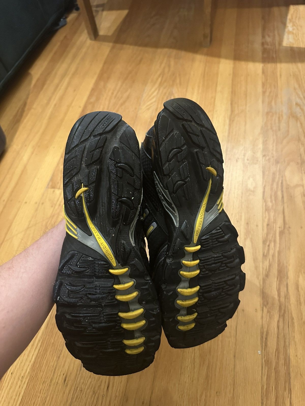 Adidas Adidas Men’s Black And Yellow Torsion Traction Runner Size US 11.5 / EU 44-45 - 6 Thumbnail