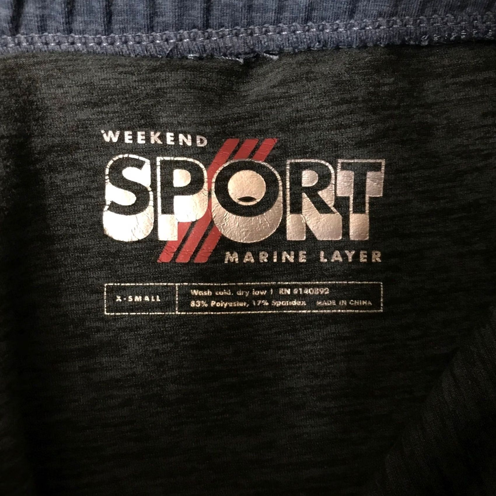 Marine Layer Marine Layer Weekend Sport Joggers Womens XS Charcoal Heather Blue Sweatpants Size 26" / US 2 / IT 38 - 7 Thumbnail