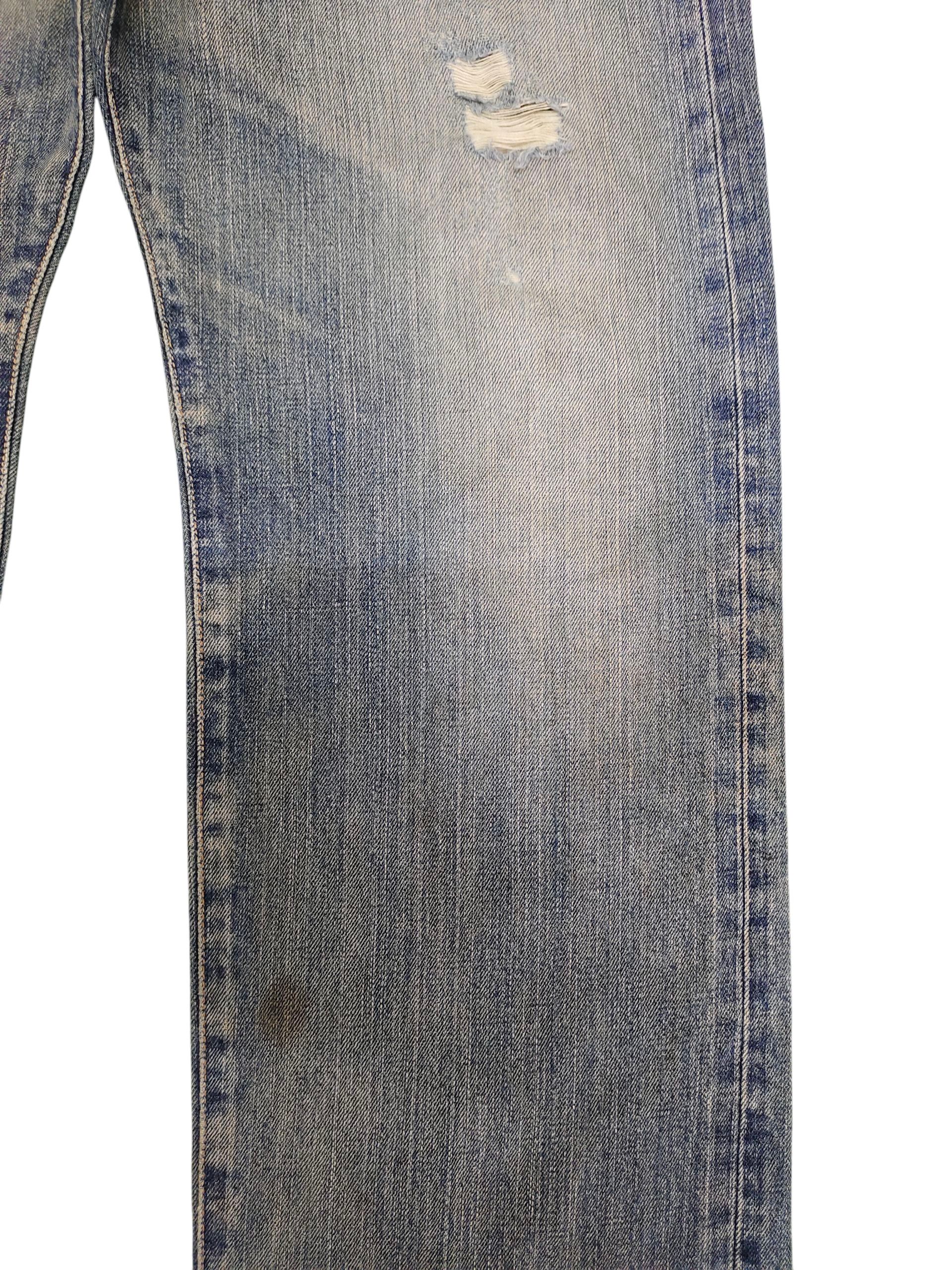 Comme des Garcons × Undercover Vintage 90s Edwin 505 Selvedge Distress Faded Denim Jeans Size US 32 / EU 48 - 3 Thumbnail