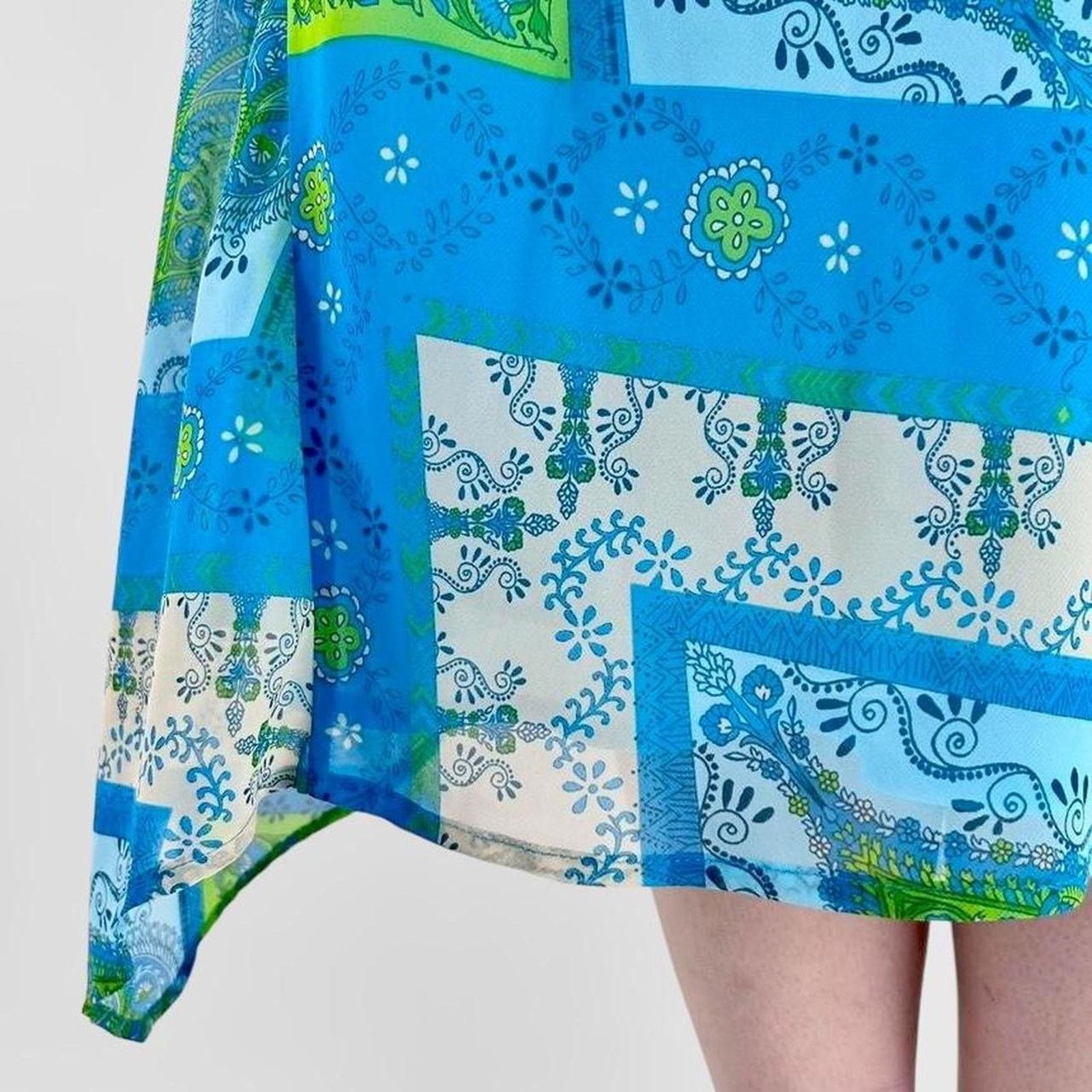 Other blue y2k fairy patchwork skirt Size 36" / US 14 / IT 50 - 5 Thumbnail