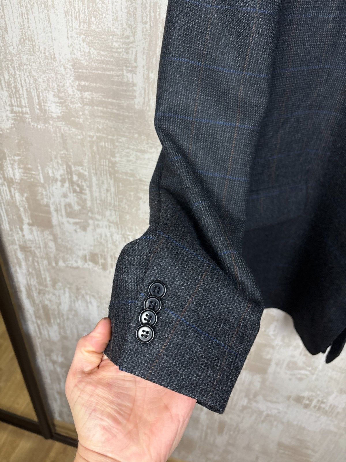 Other Edler Von F Oxford Wool Check Blazer Jacket Sport Coat Size 54R - 9 Thumbnail