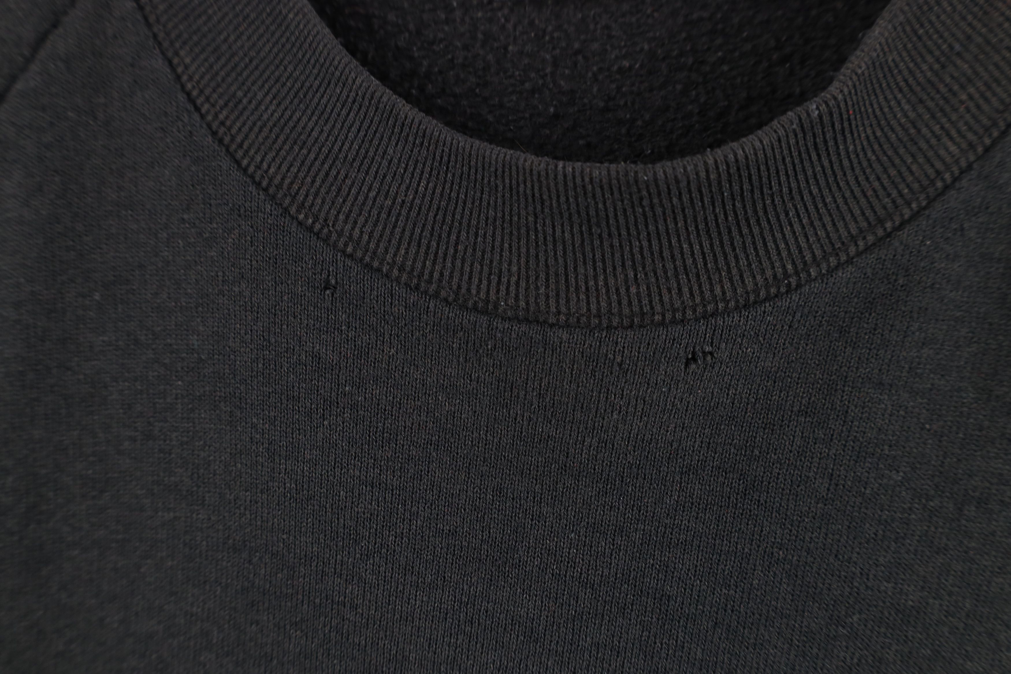 Vintage Vintage 90s Streetwear Blank Crewneck Sweatshirt Black USA Size US L / EU 52-54 / 3 - 6 Thumbnail