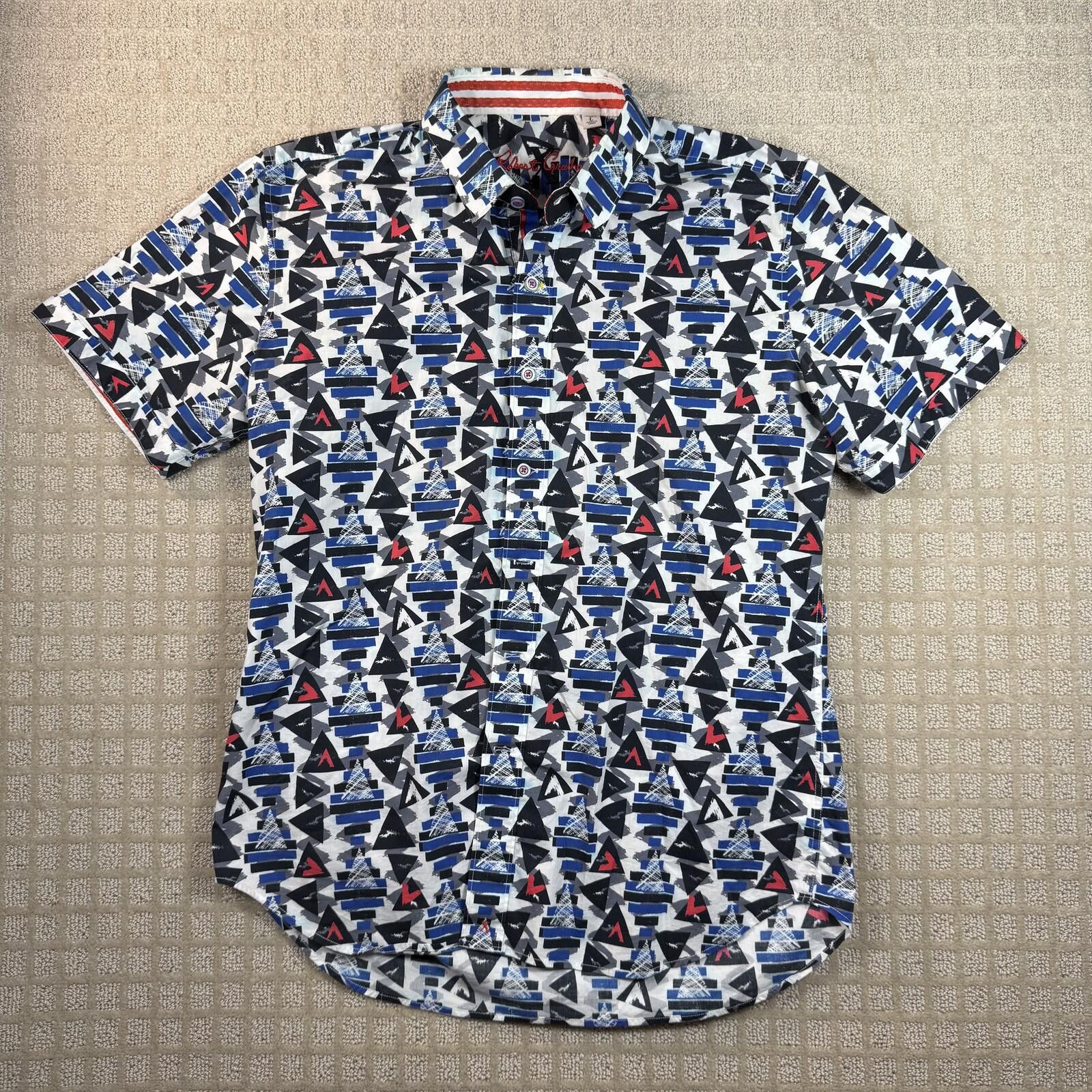 Robert Graham Robert Graham Geometric Print Button Up Shirt Size US L / EU 52-54 / 3 - 1 Thumbnail