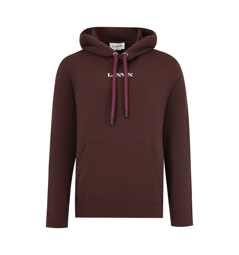 Lanvin o1h1sh11224 Logo Hoodie in Burgundy Size US XL / EU 56 / 4 - 1 Thumbnail