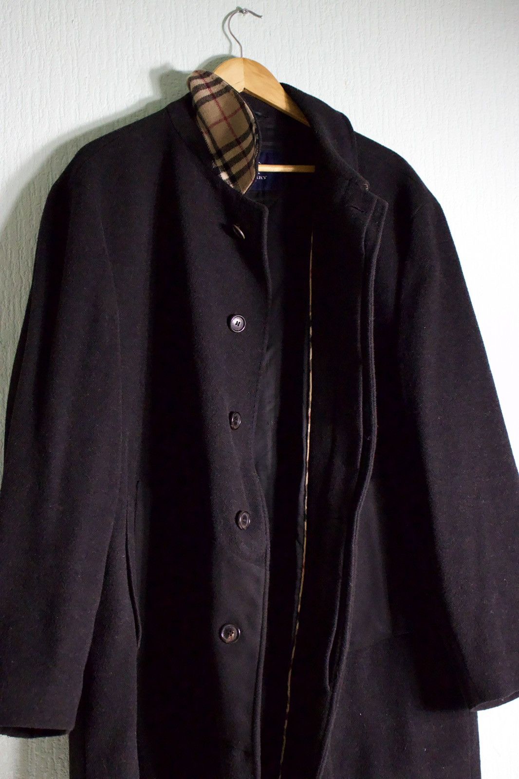Burberry Burberry London 1998 Vintage Overcoat Wool & Cashmere Blend Size US XL / EU 56 / 4 - 2 Thumbnail