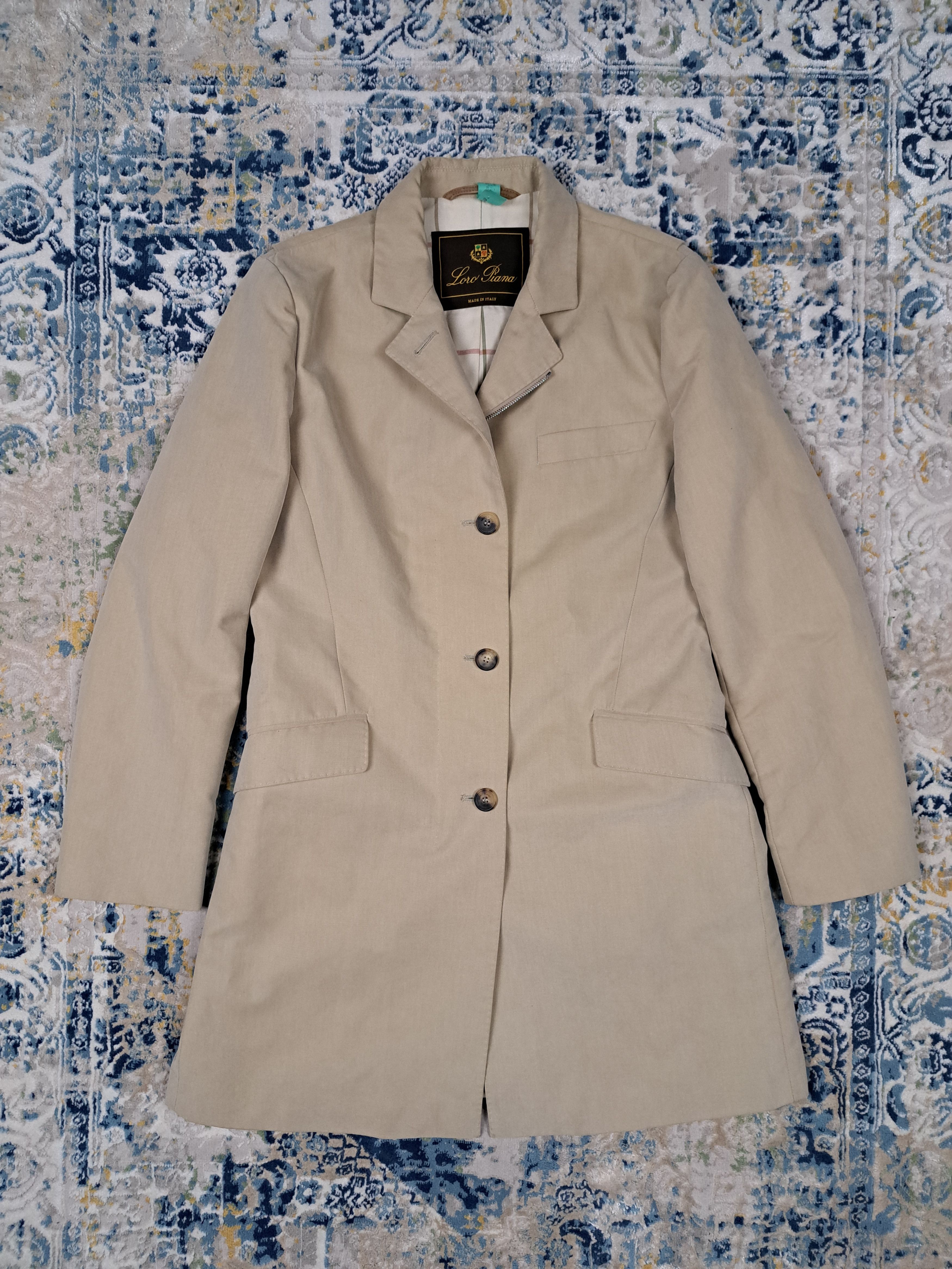 Loro Piana Pistachio Suede Trench Coat M