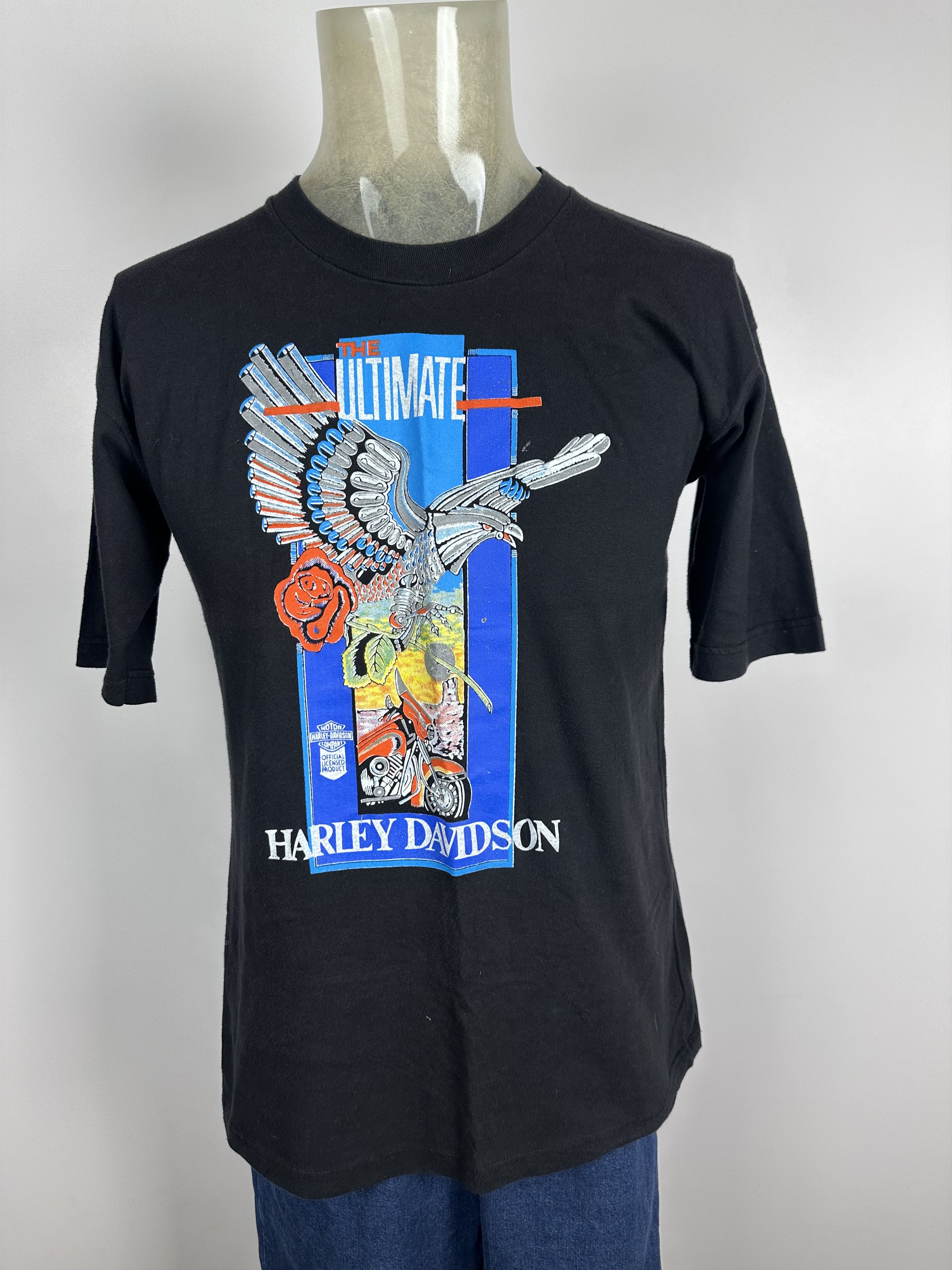Harley Davidson × Vintage Harley Davidson Mechanic Eagle Printed The Ultimate T Shirt Size US XL / EU 56 / 4 - 1 Thumbnail