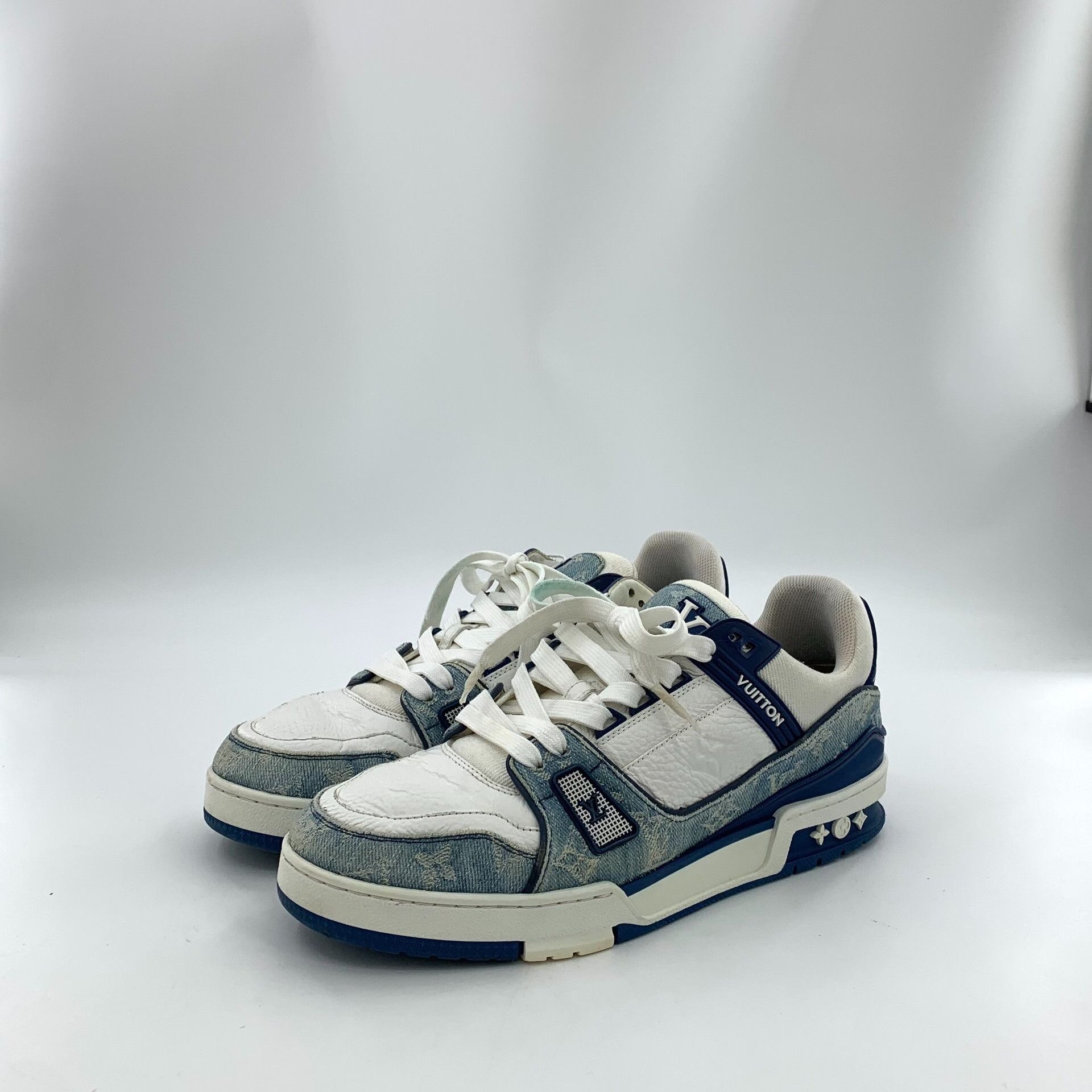 Louis Vuitton Louis Vuitton Blue Lowtop Sneakers 42 Men Size US 9 / EU 42 - 1 Thumbnail
