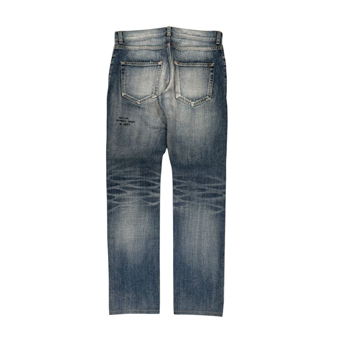 Saint Laurent Paris Saint Laurent 2017 Embroidered D02 Denim Size US 30 / EU 46 - 2 Thumbnail