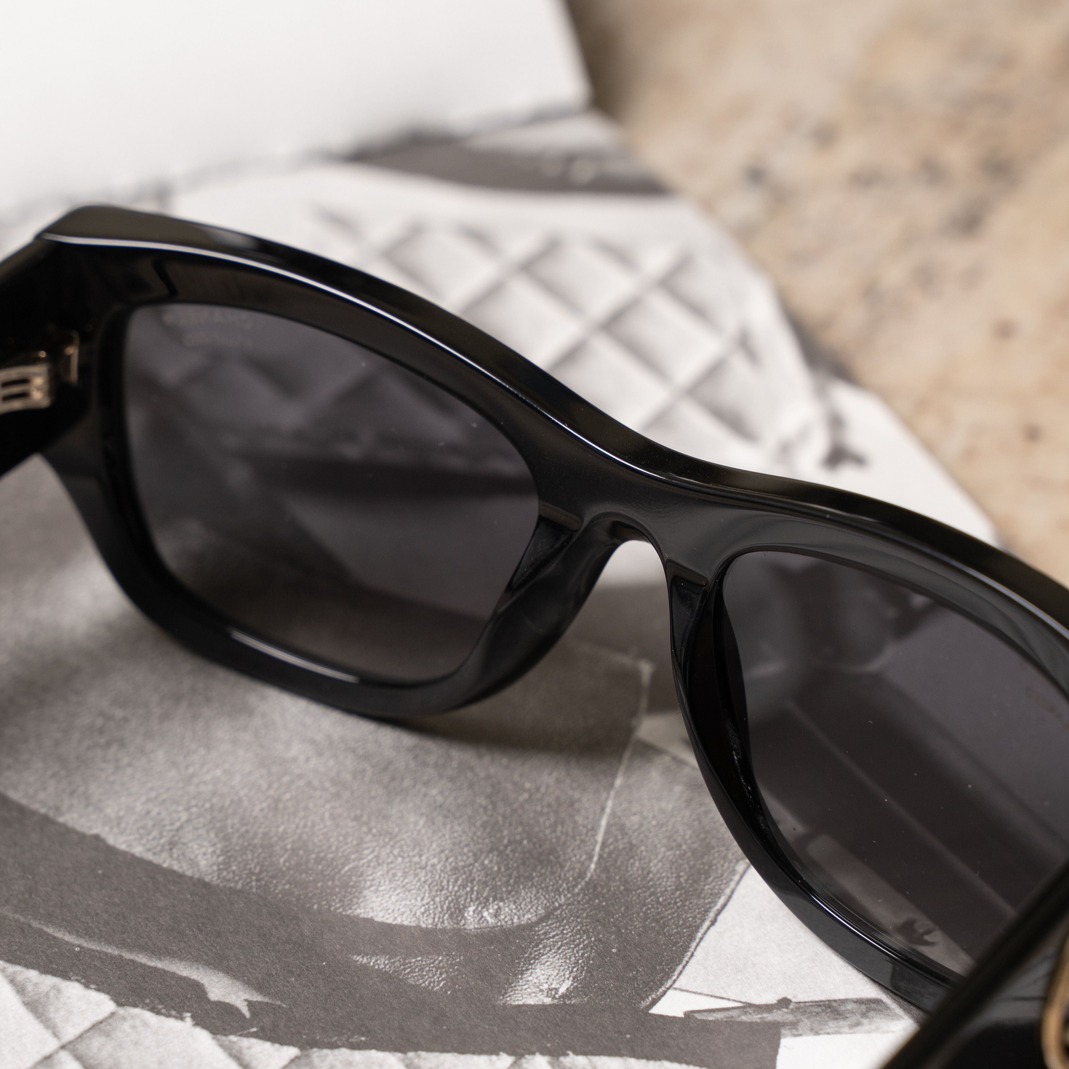 Chanel CHANEL 0CH5507 C622S8 Sunglasses BLACK Size ONE SIZE - 8 Thumbnail