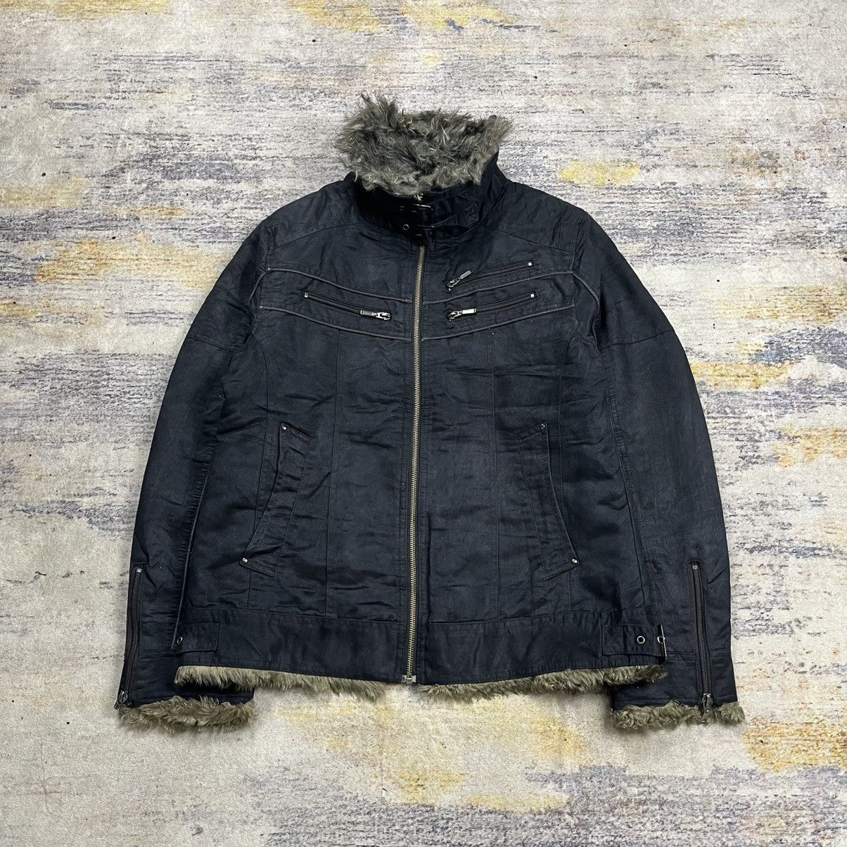 Le Grande Bleu (L.G.B.) Splendid satisfaction micro suede riders fur collar jacket Size US L / EU 52-54 / 3 - 2 Thumbnail